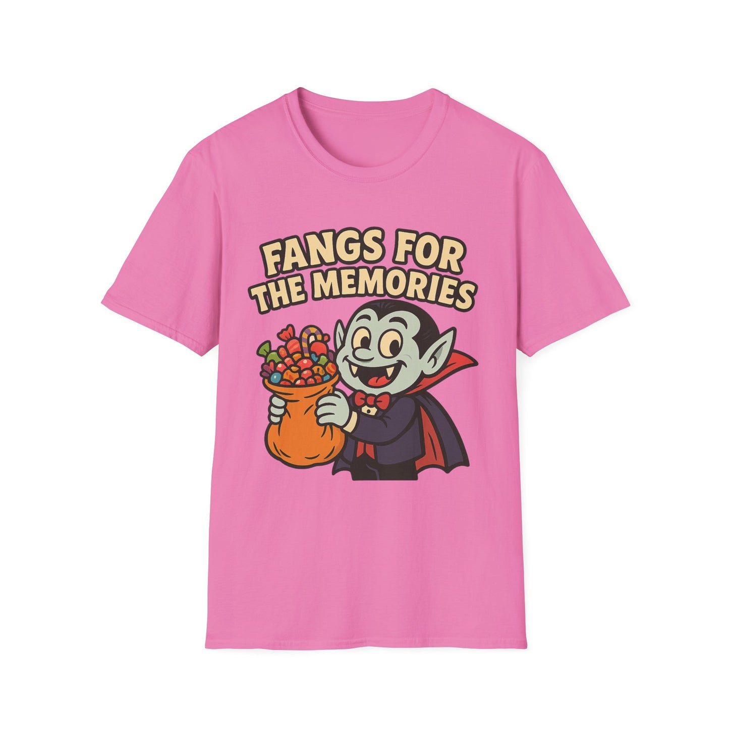 Fangs for the Memories Shirt – Vampire Trick or Treat Candy Tee