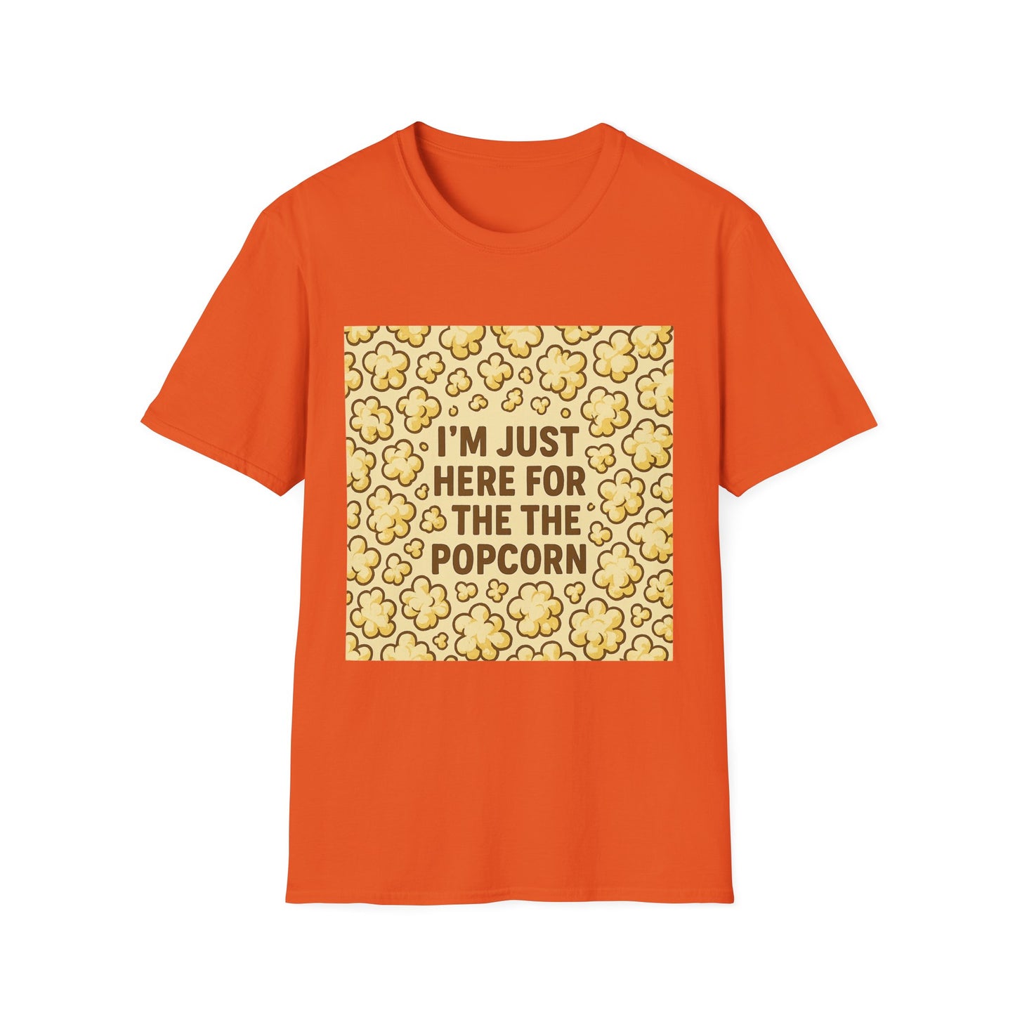 I’m Just Here for the Popcorn Shirt – Funny Movie Lover Tee – Retro Popcorn T-Shirt for Film Nights & Theater Fans