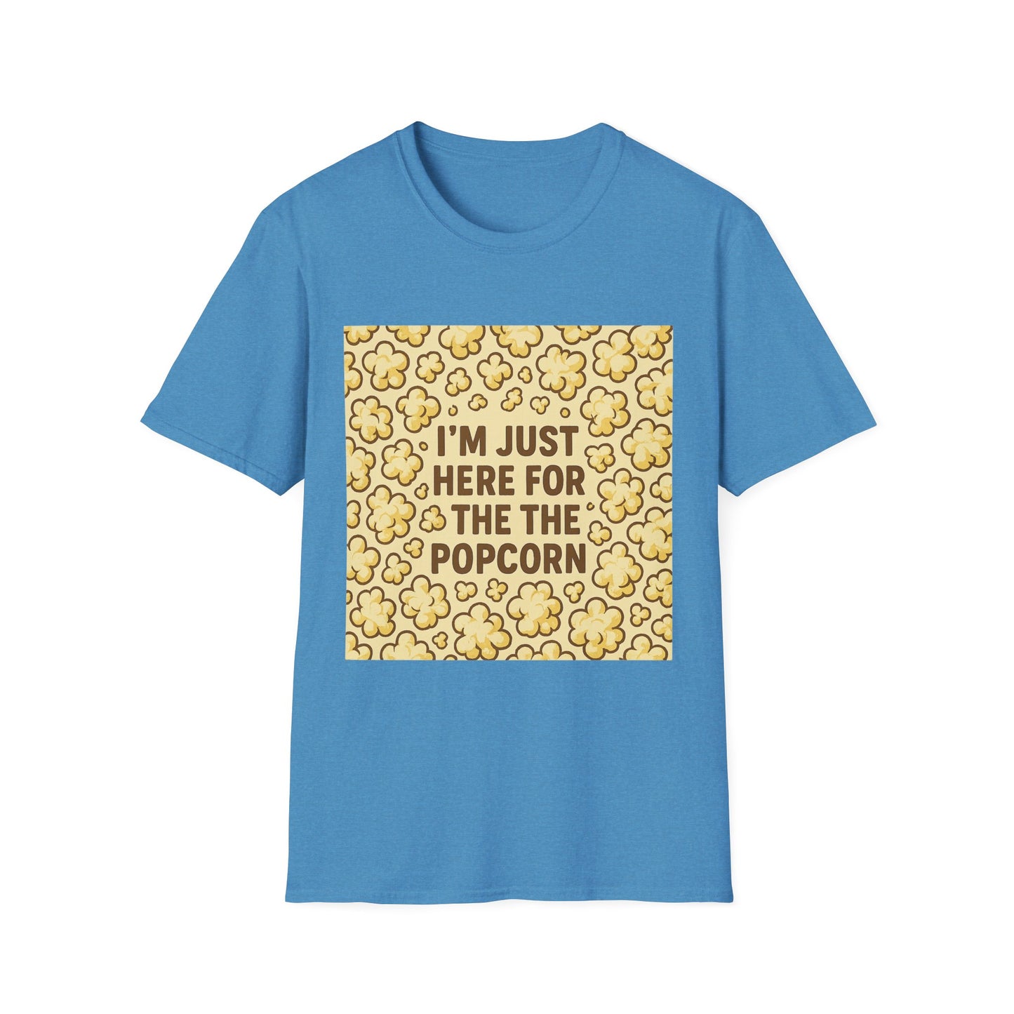 I’m Just Here for the Popcorn Shirt – Funny Movie Lover Tee – Retro Popcorn T-Shirt for Film Nights & Theater Fans