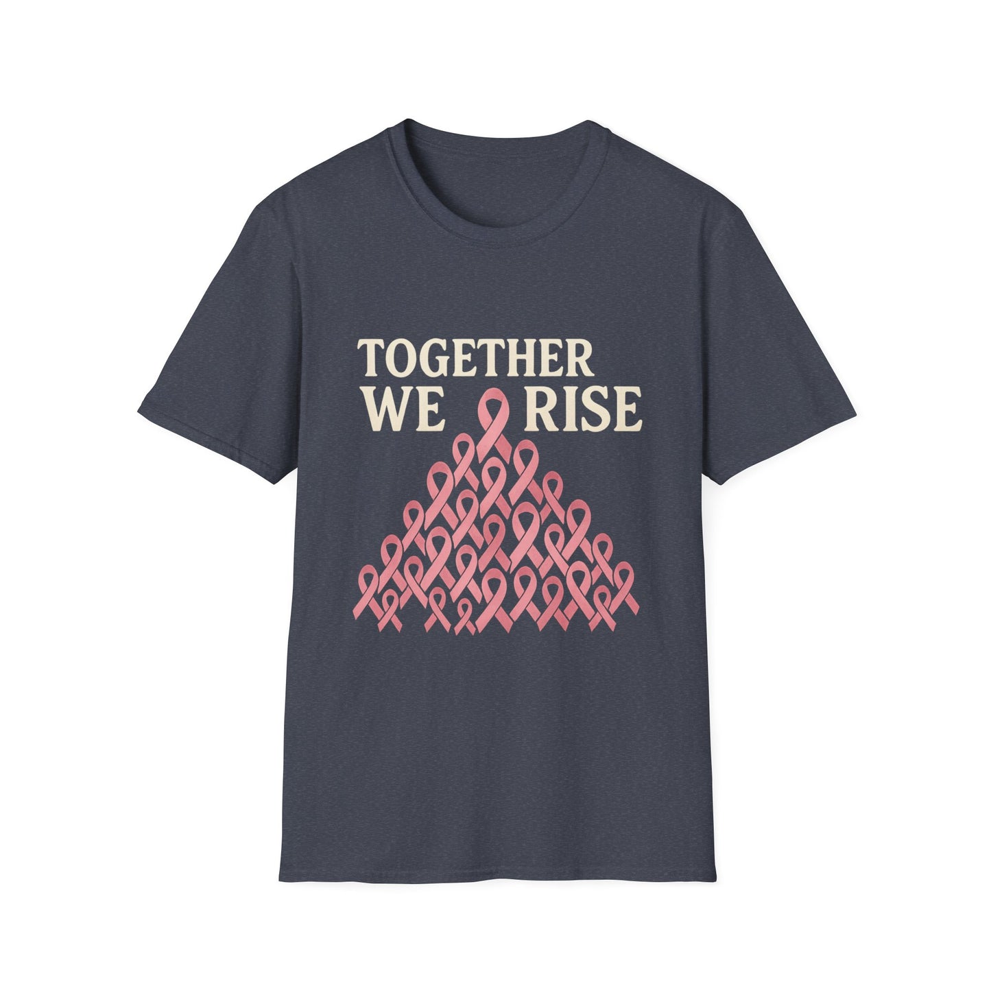 Together We Rise Shirt | Breast Cancer Awareness Pink Ribbon Tee | Unity Support Survivor Fighter Hope T-Shirt October Strong