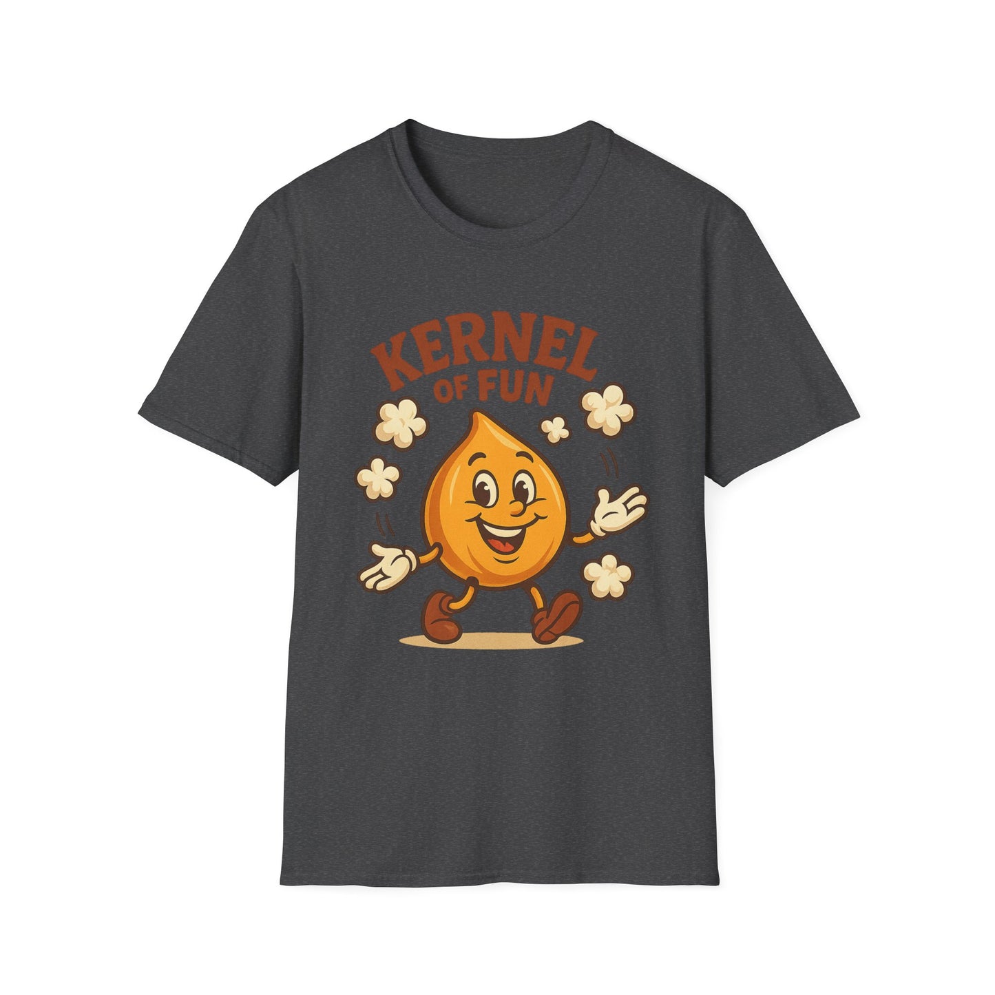 Kernel of Fun Popcorn Shirt – Cute Cartoon Snack Tee – Funny Popcorn Lover T-Shirt for Movie Nights & Cinema Fans