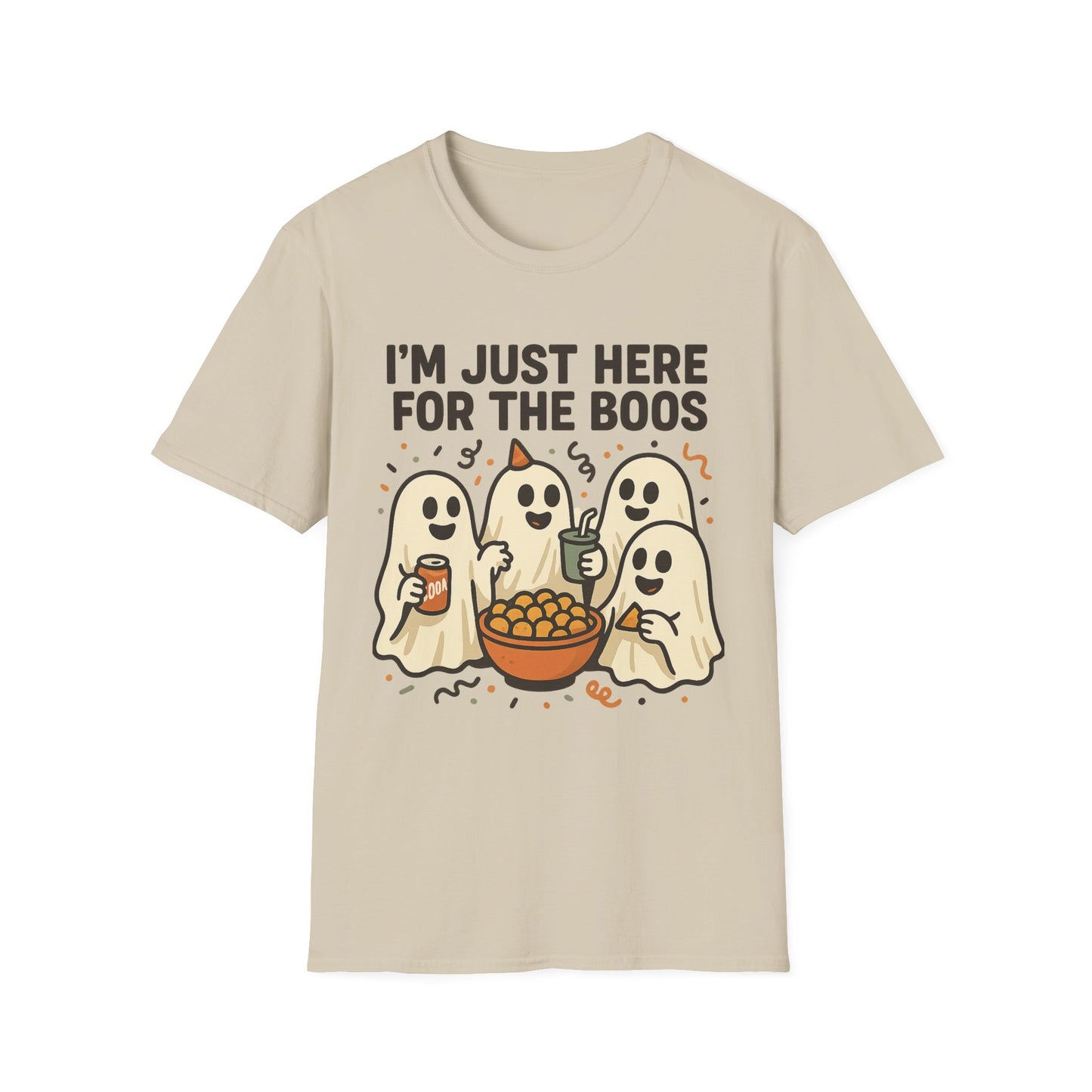 I’m Just Here for the Boos Shirt – Ghost Beer Halloween Party Tee
