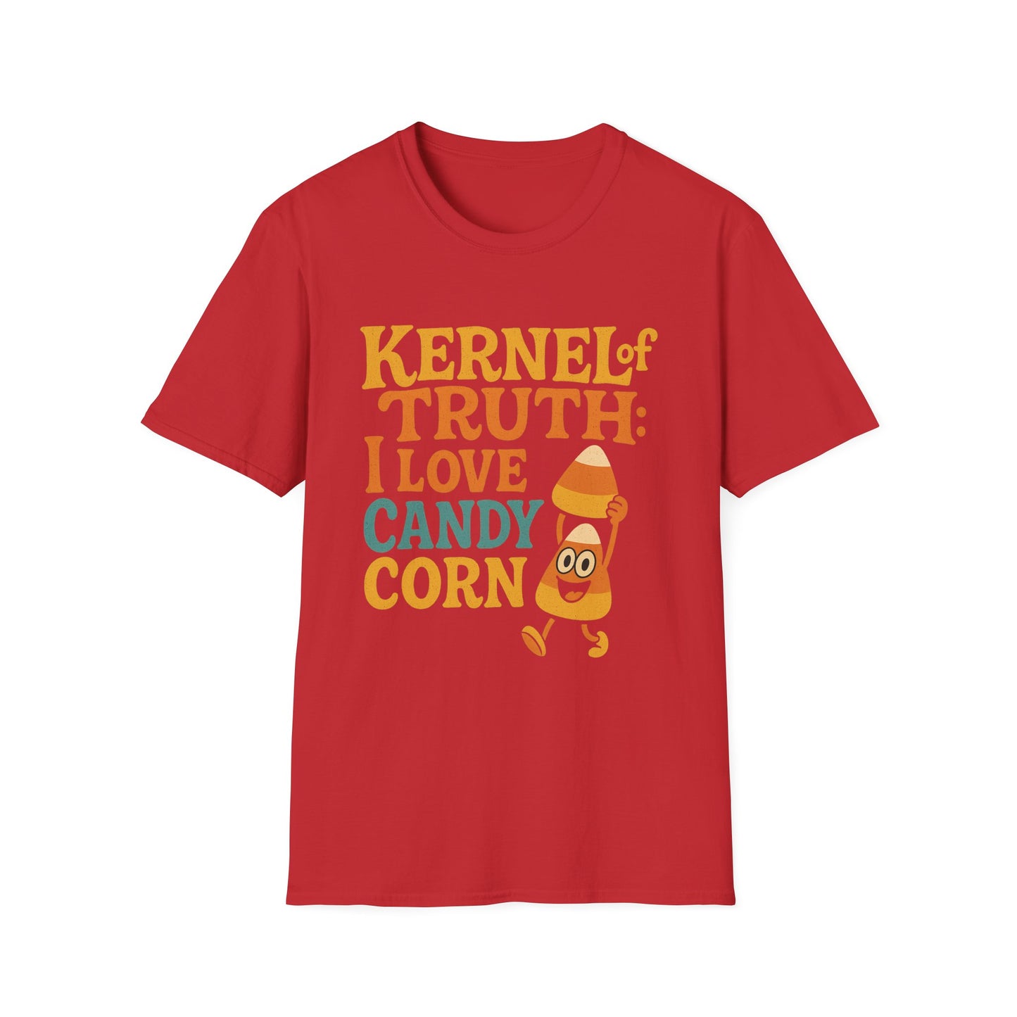 Kernel of Truth I Love Candy Corn Shirt – Cute Retro Halloween T-Shirt, Sweet Fall Graphic Tee