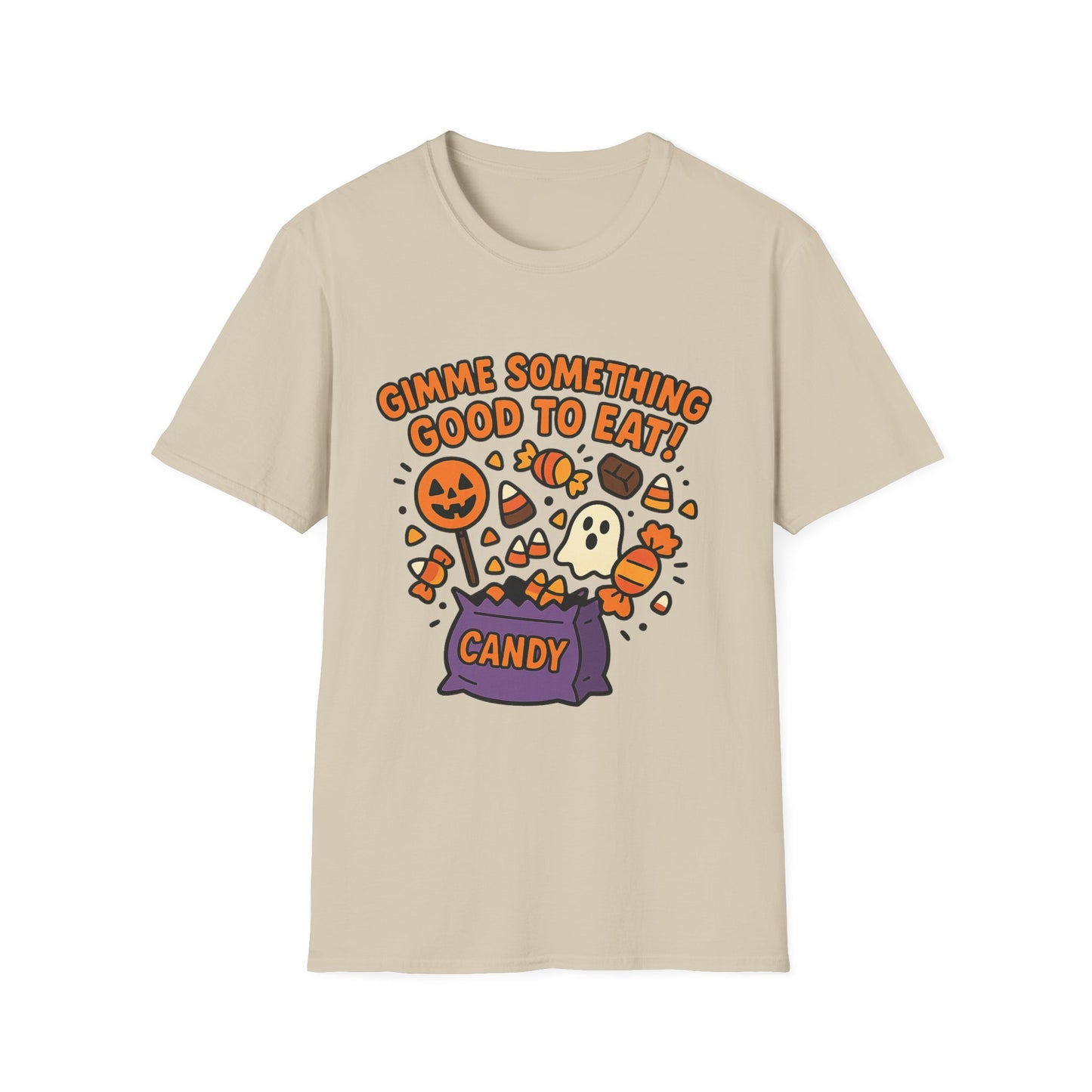 Gimme Something Good to Eat Shirt – Trick or Treat Candy Bag Tee
