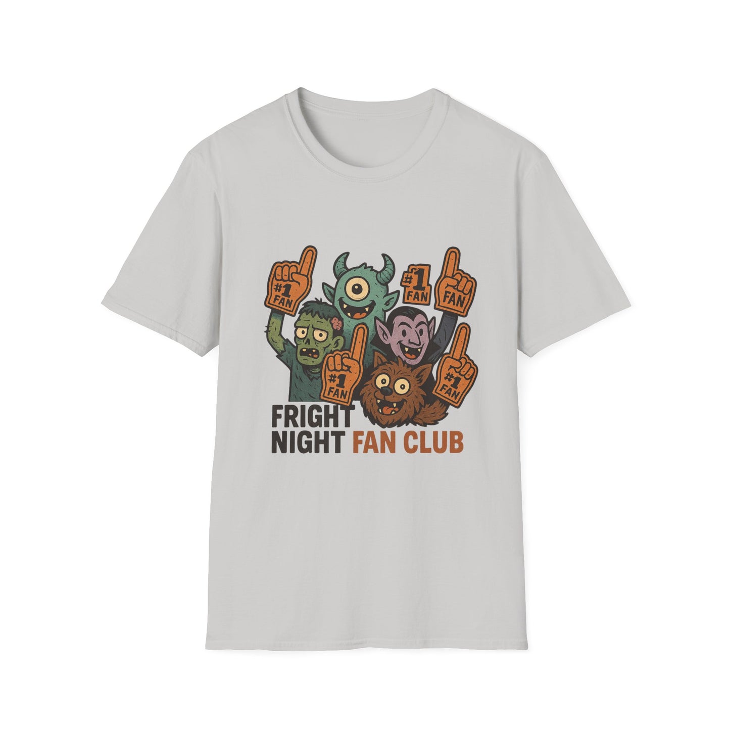 Fright Night Fan Club Shirt – Retro Monster Halloween Party Tee