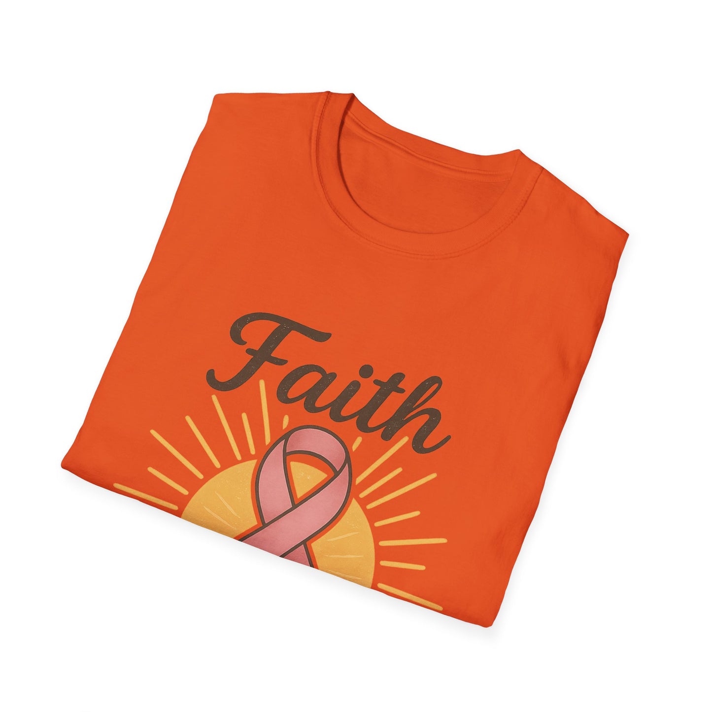 Faith Over Fear Shirt | Breast Cancer Awareness Pink Ribbon Tee | Inspirational Hope Support Survivor Fighter T-Shirt October