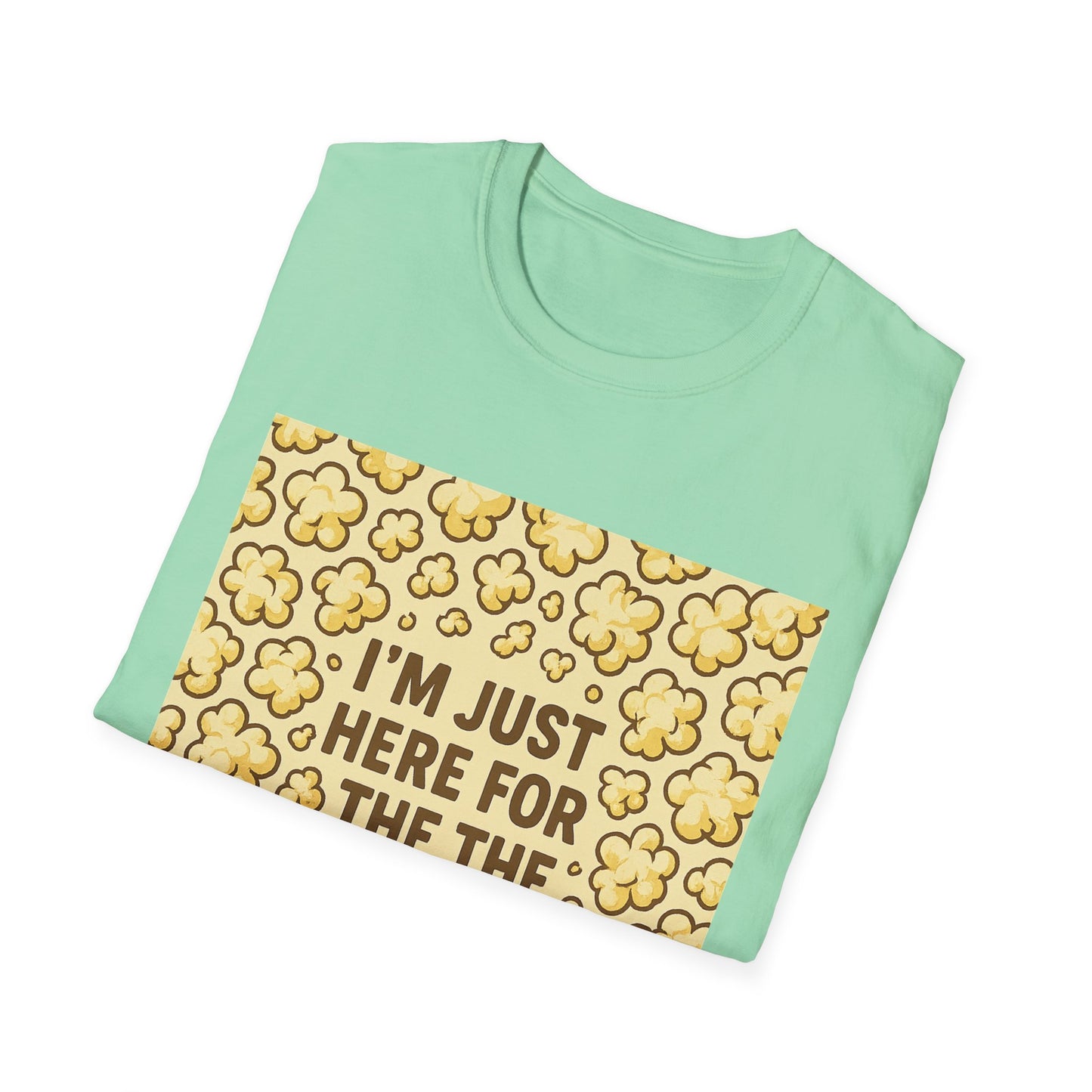I’m Just Here for the Popcorn Shirt – Funny Movie Lover Tee – Retro Popcorn T-Shirt for Film Nights & Theater Fans