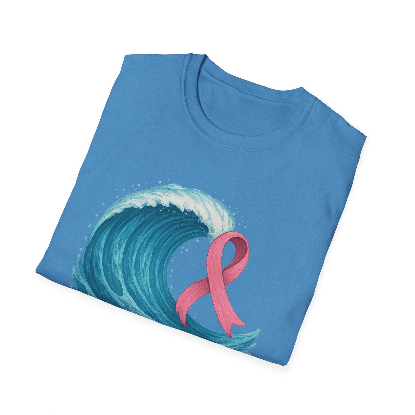 Wave of Hope Shirt | Breast Cancer Awareness Month Tee | Ocean Pink Ribbon Support Survivor Fighter T-Shirt October Strong