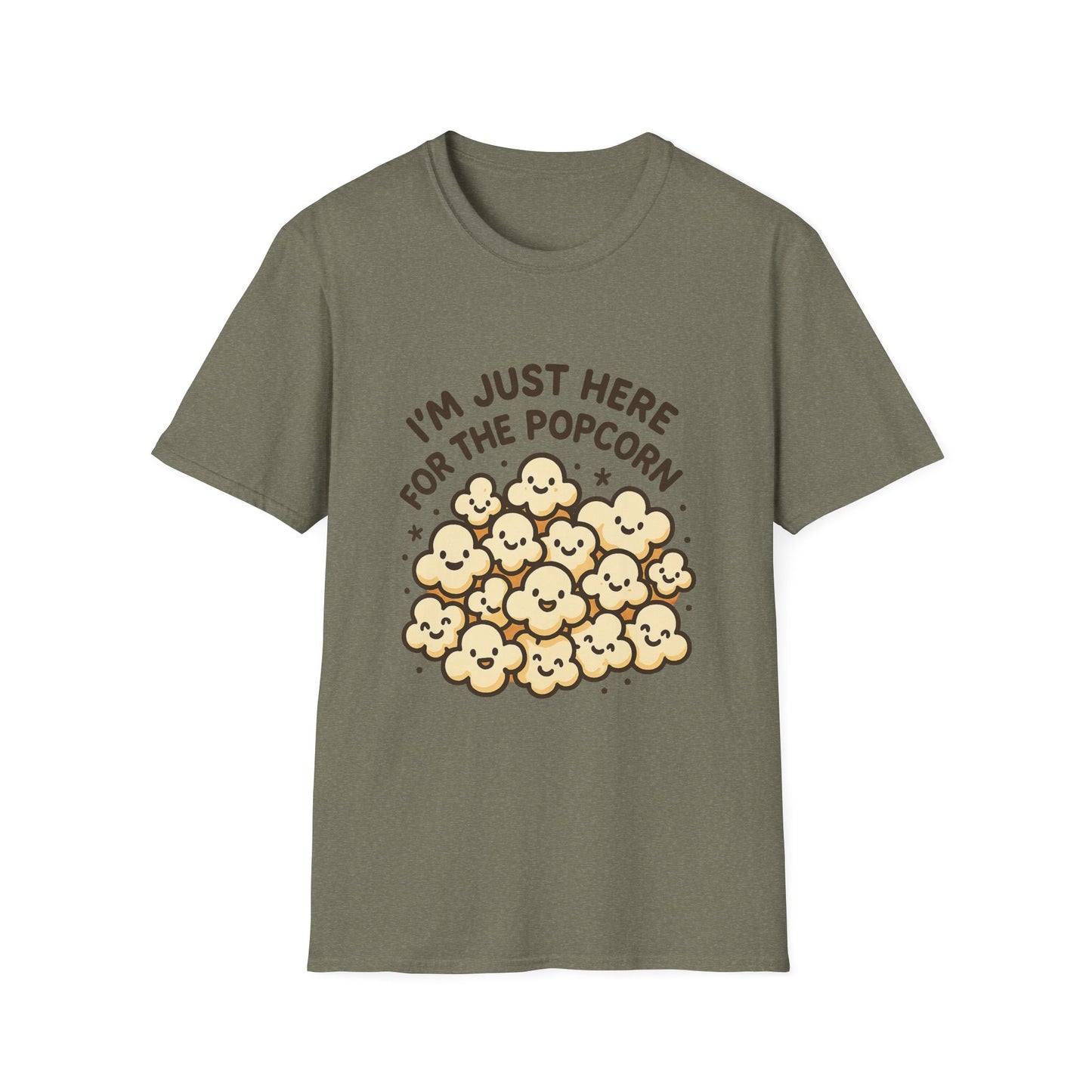 I’m Just Here for the Popcorn T-Shirt – Funny Movie Night Tee – Popcorn Lover Shirt for Film Fans & Snack Lovers