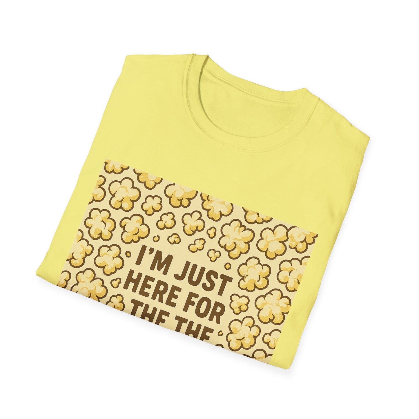 I’m Just Here for the Popcorn Shirt – Funny Movie Lover Tee – Retro Popcorn T-Shirt for Film Nights & Theater Fans