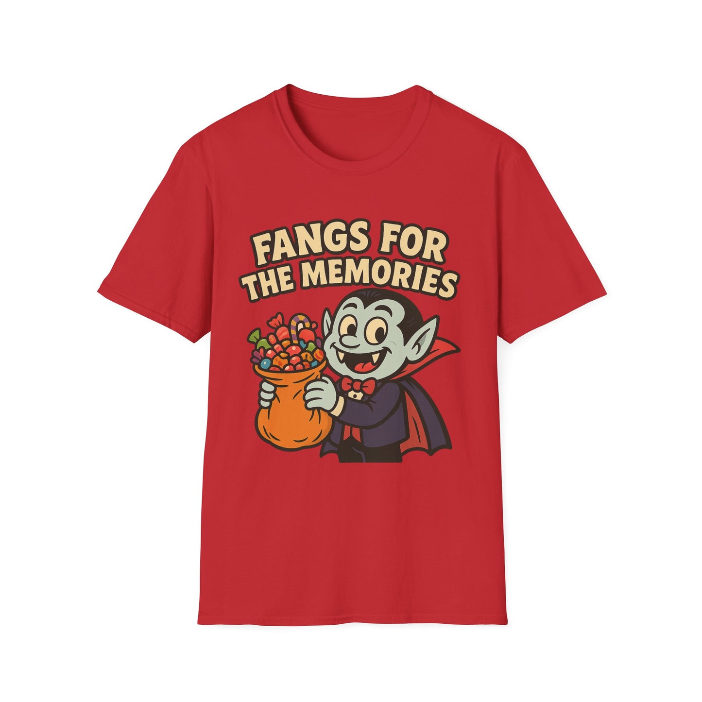 Fangs for the Memories Shirt – Vampire Trick or Treat Candy Tee