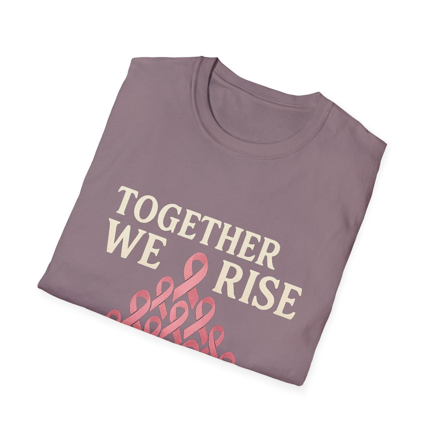 Together We Rise Shirt | Breast Cancer Awareness Pink Ribbon Tee | Unity Support Survivor Fighter Hope T-Shirt October Strong