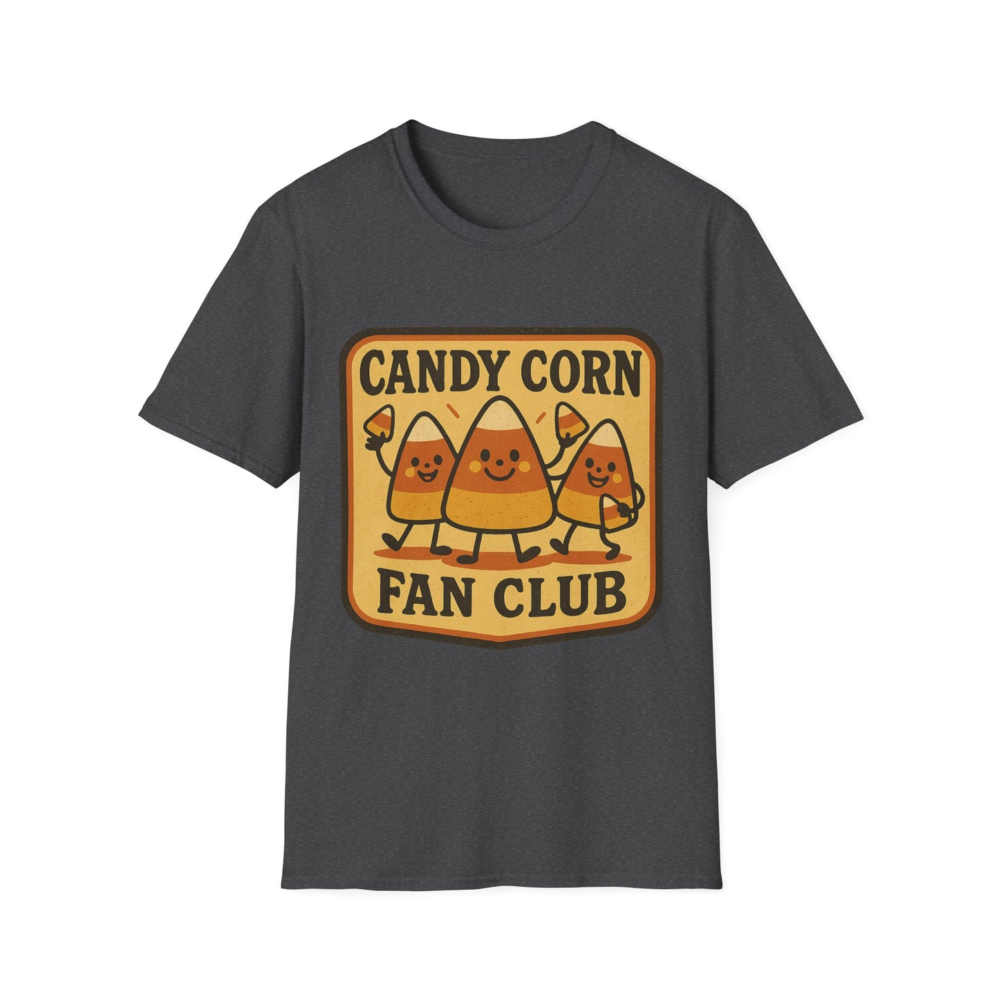 Candy Corn Fan Club Shirt – Cute Fall Halloween Tee, Retro Autumn Candy Graphic T-Shirt