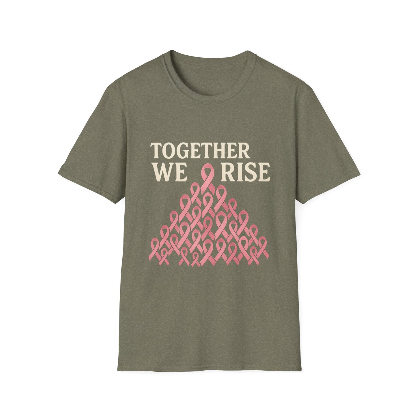 Together We Rise Shirt | Breast Cancer Awareness Pink Ribbon Tee | Unity Support Survivor Fighter Hope T-Shirt October Strong