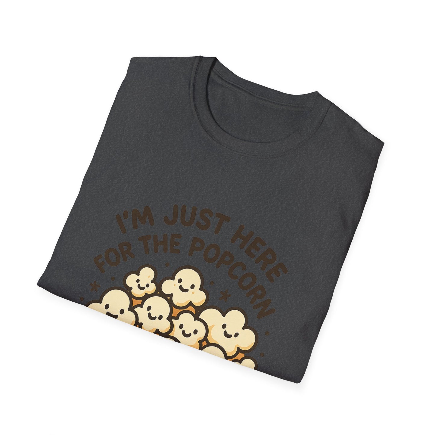 I’m Just Here for the Popcorn T-Shirt – Funny Movie Night Tee – Popcorn Lover Shirt for Film Fans & Snack Lovers