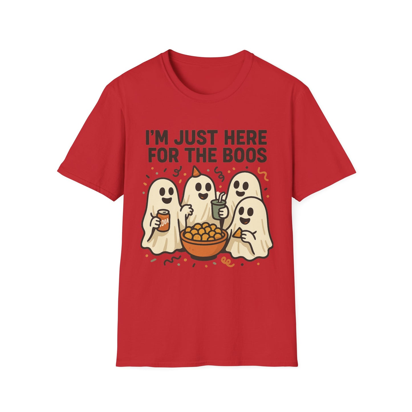 I’m Just Here for the Boos Shirt – Ghost Beer Halloween Party Tee
