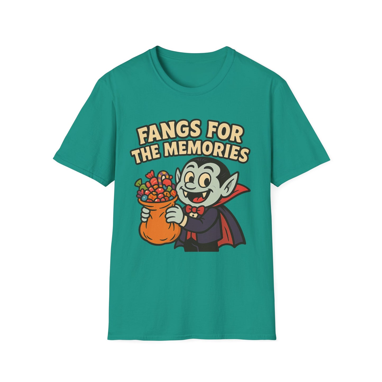 Fangs for the Memories Shirt – Vampire Trick or Treat Candy Tee