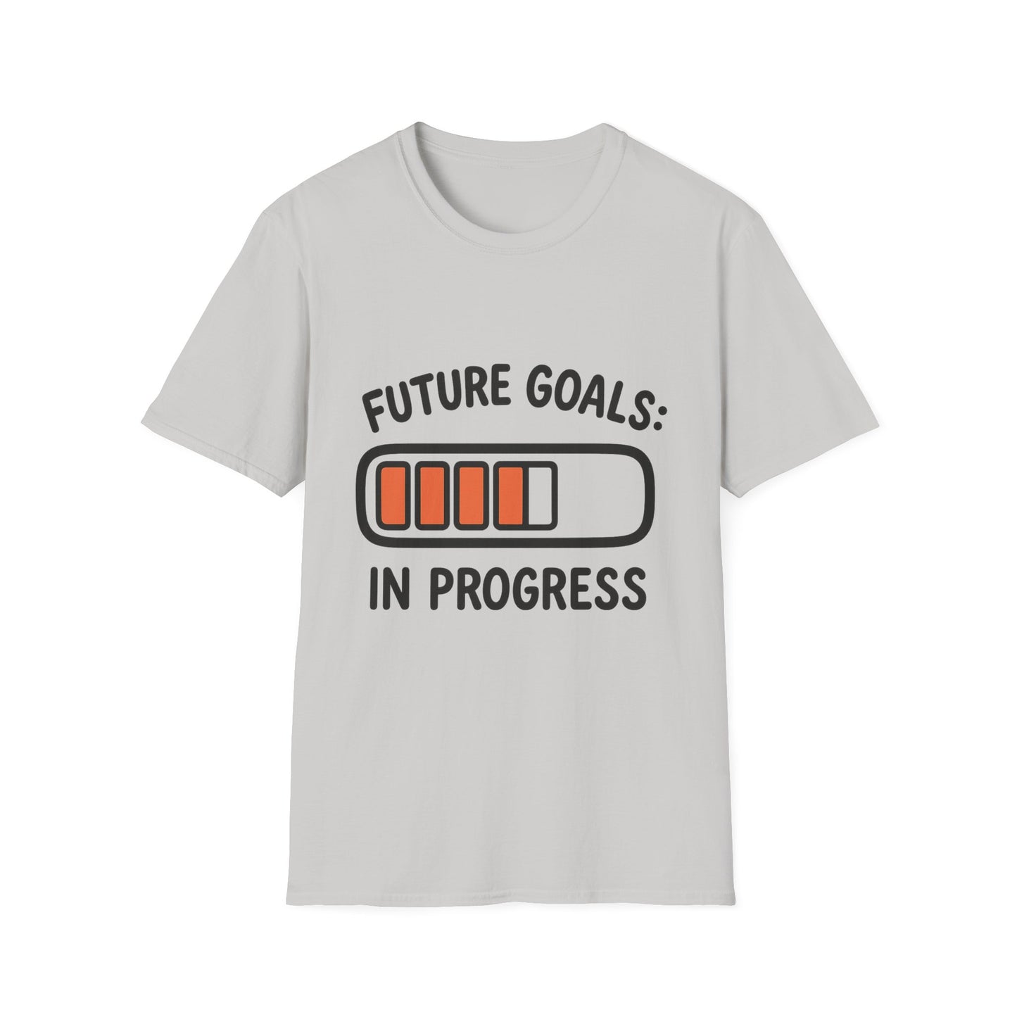 Future Goals In Progress T-Shirt – Playful Progress Bar Motivational Dreamer Tee