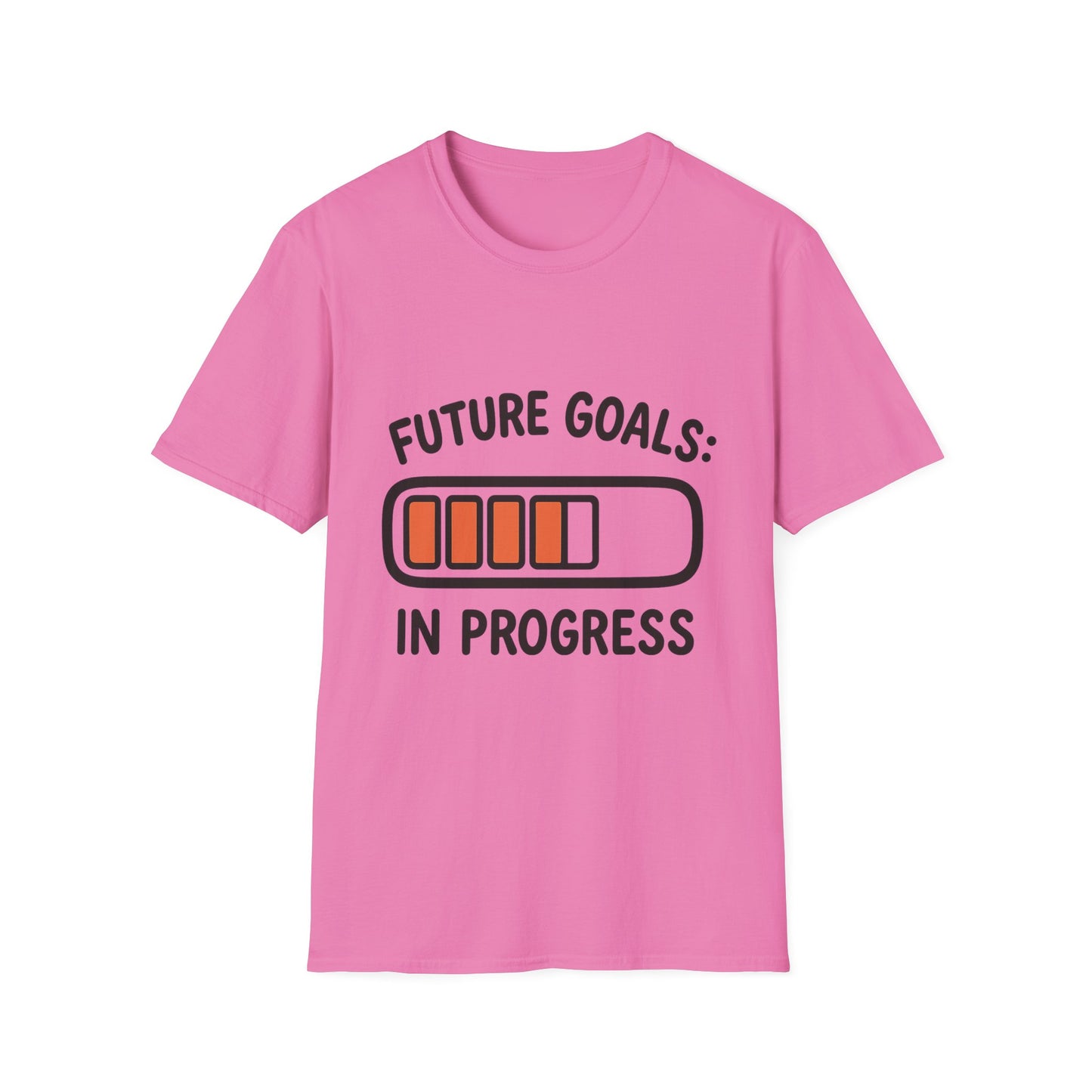 Future Goals In Progress T-Shirt – Playful Progress Bar Motivational Dreamer Tee