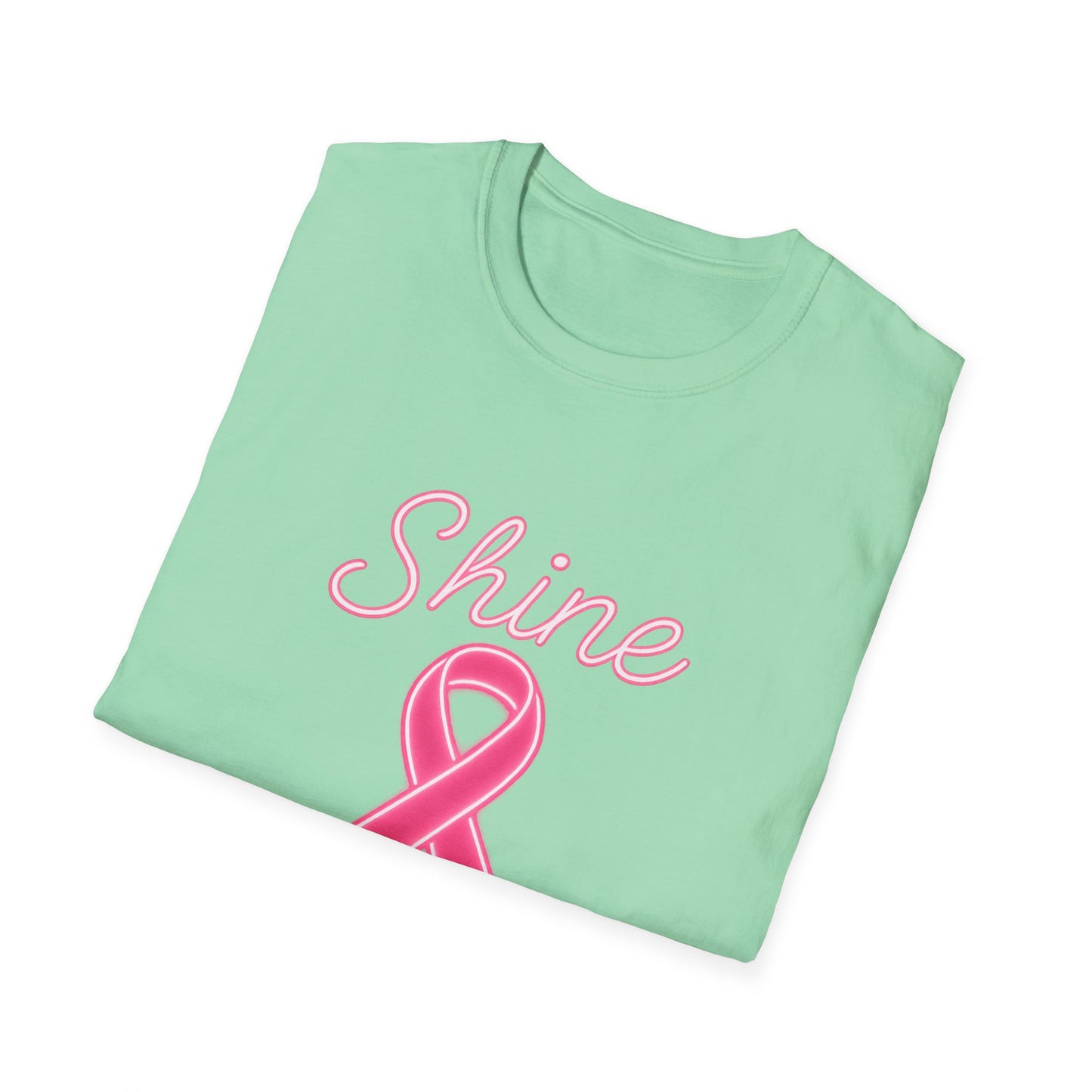 Shine for the Cure Shirt | Breast Cancer Awareness Pink Ribbon Tee | Support Hope Survivor Fighter T-Shirt October Month