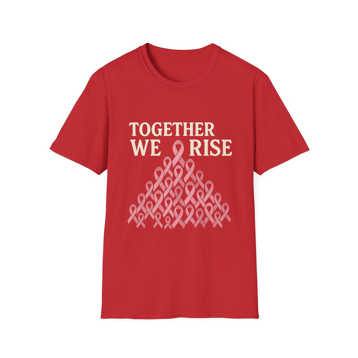 Together We Rise Shirt | Breast Cancer Awareness Pink Ribbon Tee | Unity Support Survivor Fighter Hope T-Shirt October Strong