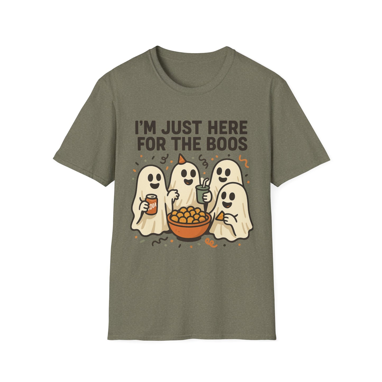 I’m Just Here for the Boos Shirt – Ghost Beer Halloween Party Tee