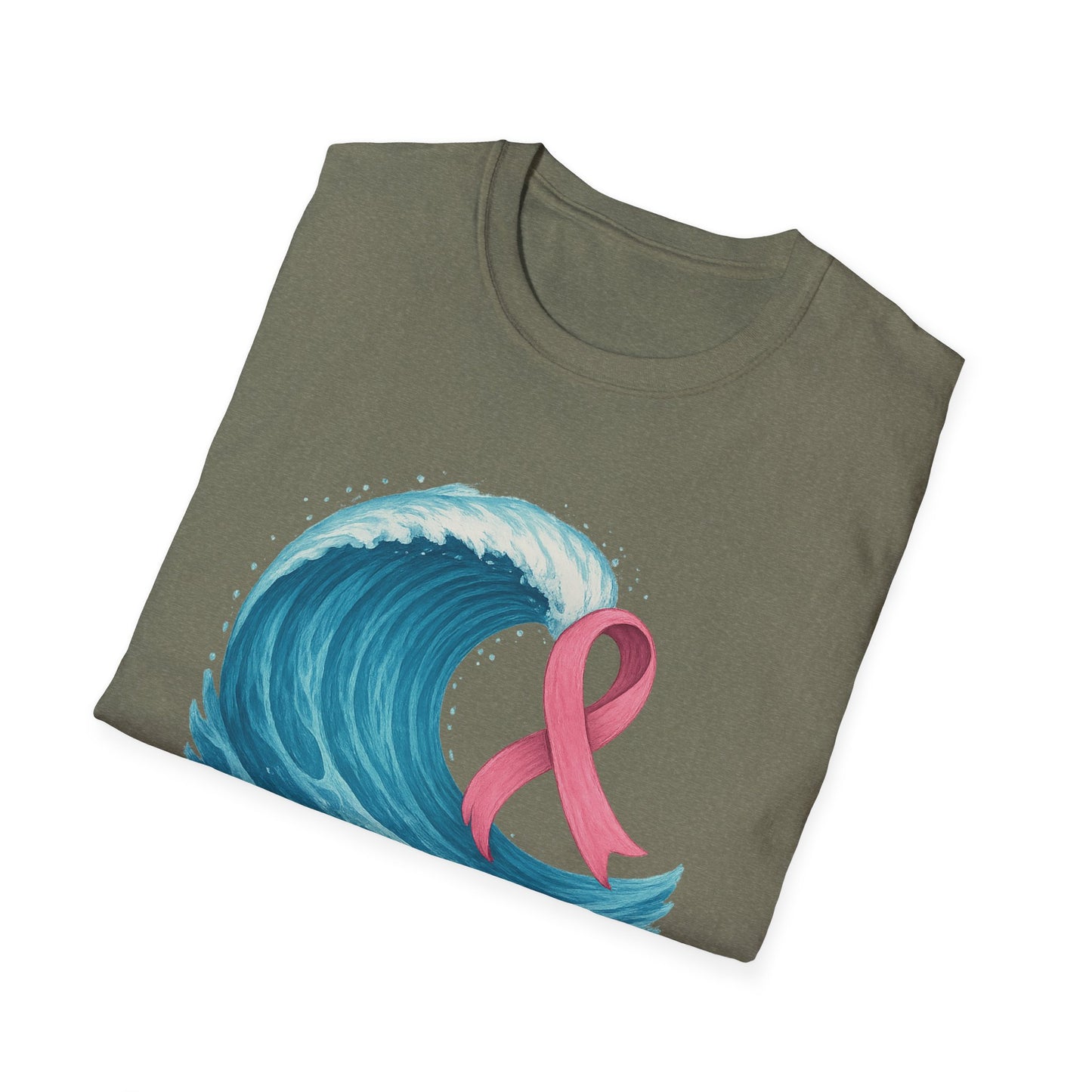 Wave of Hope Shirt | Breast Cancer Awareness Month Tee | Ocean Pink Ribbon Support Survivor Fighter T-Shirt October Strong