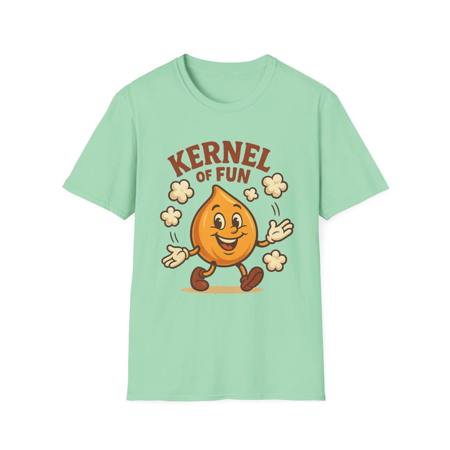 Kernel of Fun Popcorn Shirt – Cute Cartoon Snack Tee – Funny Popcorn Lover T-Shirt for Movie Nights & Cinema Fans