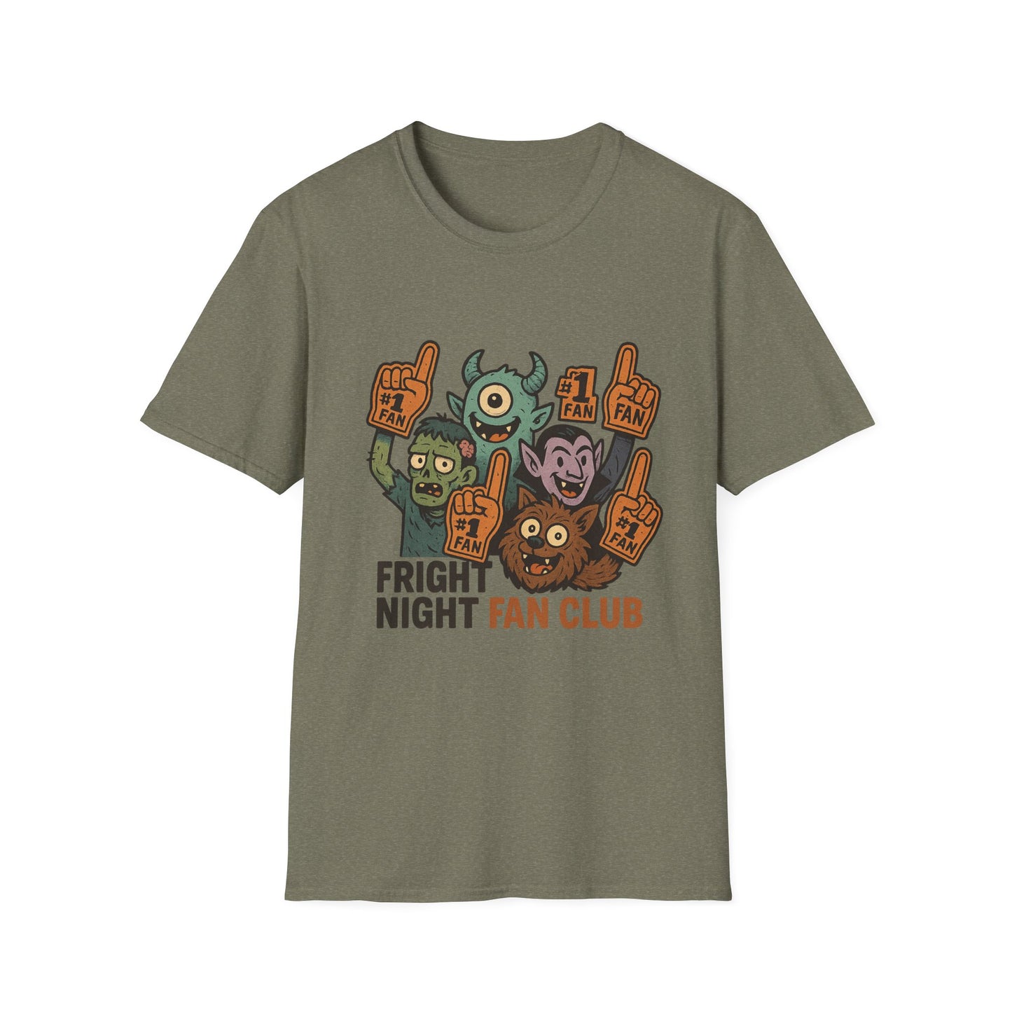 Fright Night Fan Club Shirt – Retro Monster Halloween Party Tee