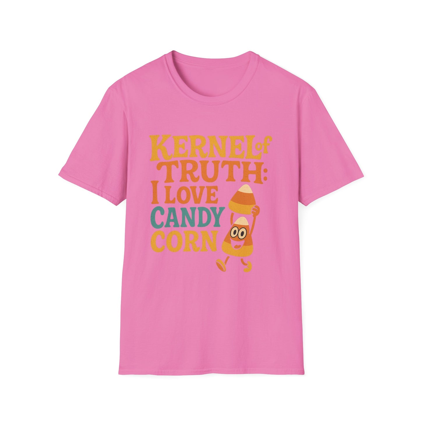 Kernel of Truth I Love Candy Corn Shirt – Cute Retro Halloween T-Shirt, Sweet Fall Graphic Tee