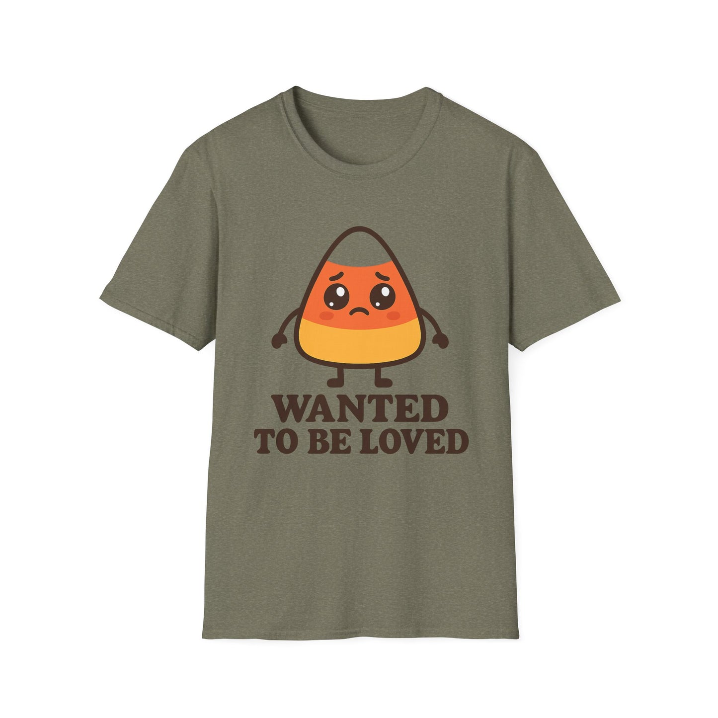 All I Wanted Was to Be Loved Candy Corn Shirt – Funny Halloween Sad Candy Tee