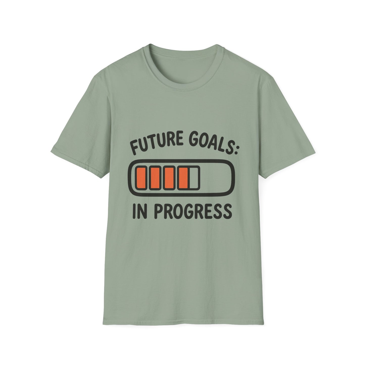 Future Goals In Progress T-Shirt – Playful Progress Bar Motivational Dreamer Tee