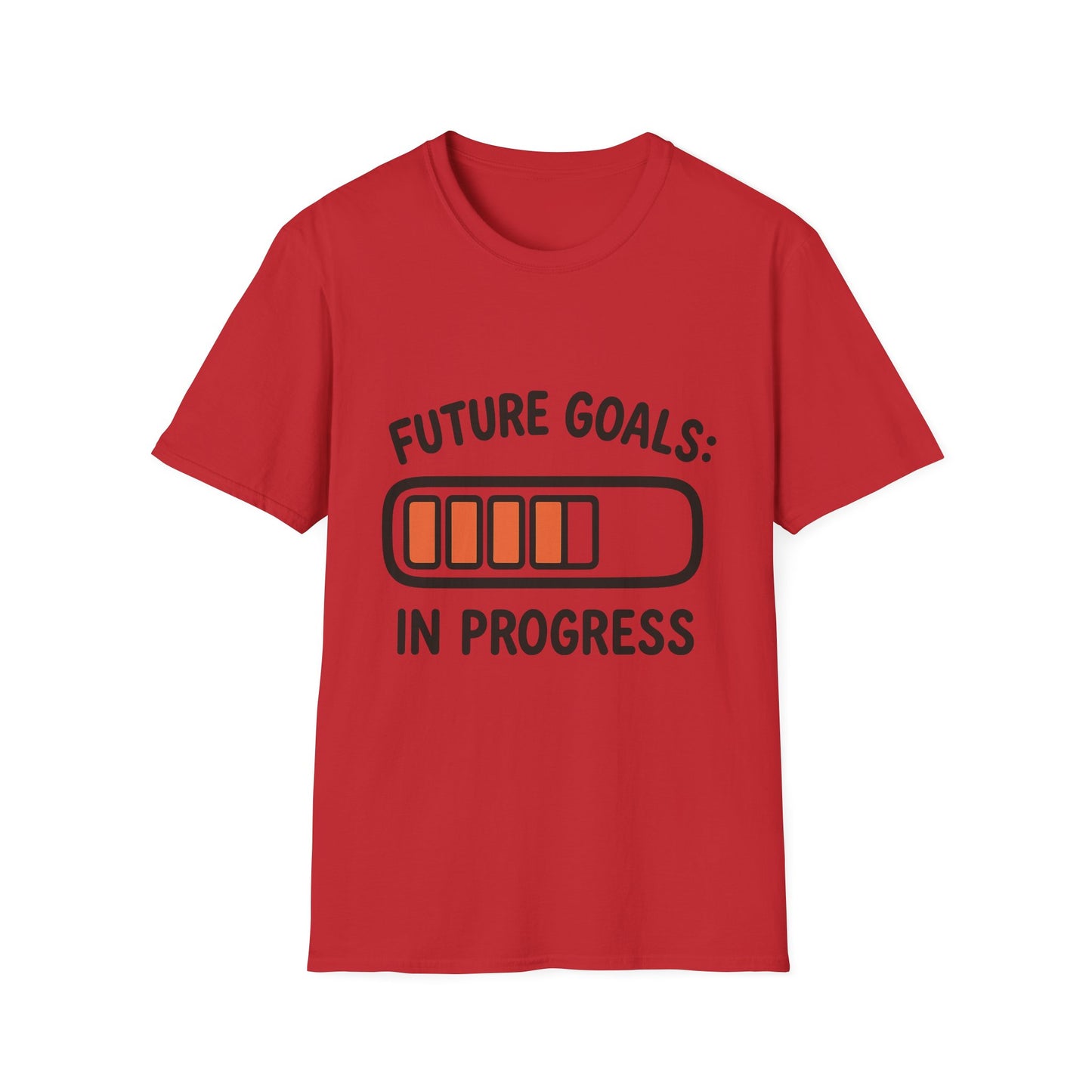 Future Goals In Progress T-Shirt – Playful Progress Bar Motivational Dreamer Tee