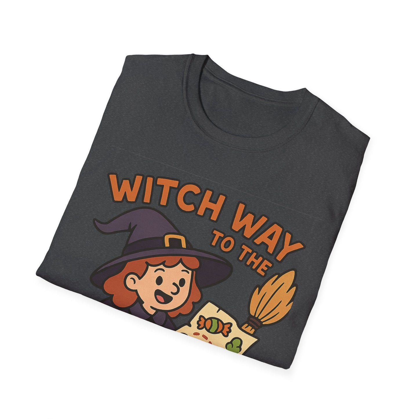 itch Way to the Candy Halloween Shirt – Funny Witch Trick or Treat Tee