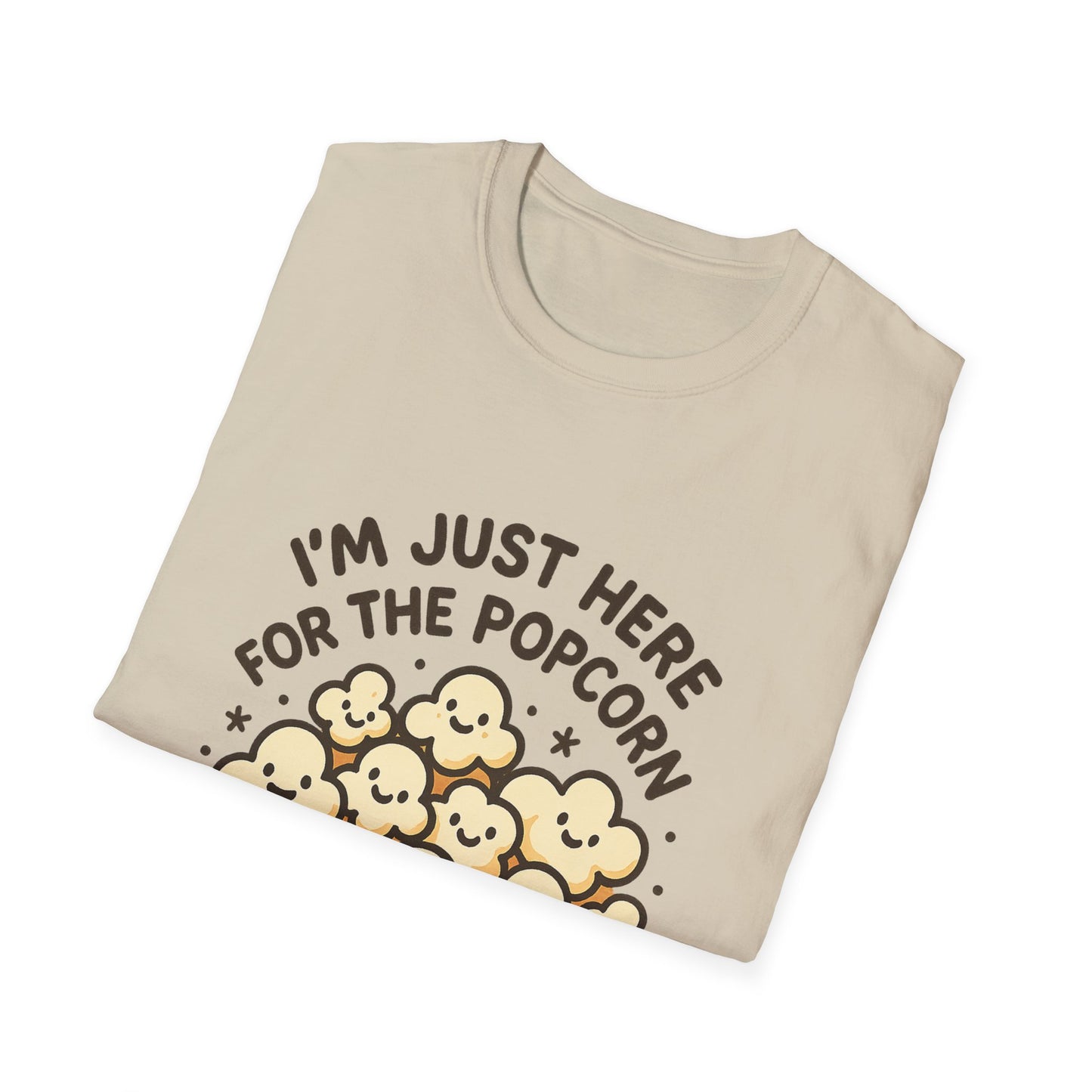 I’m Just Here for the Popcorn T-Shirt – Funny Movie Night Tee – Popcorn Lover Shirt for Film Fans & Snack Lovers