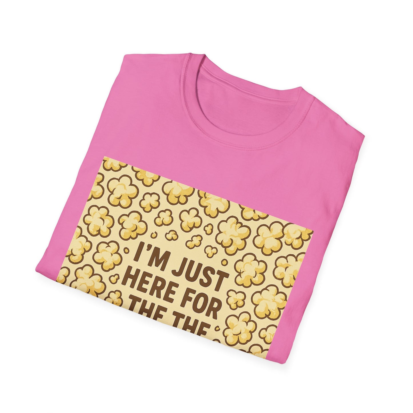 I’m Just Here for the Popcorn Shirt – Funny Movie Lover Tee – Retro Popcorn T-Shirt for Film Nights & Theater Fans