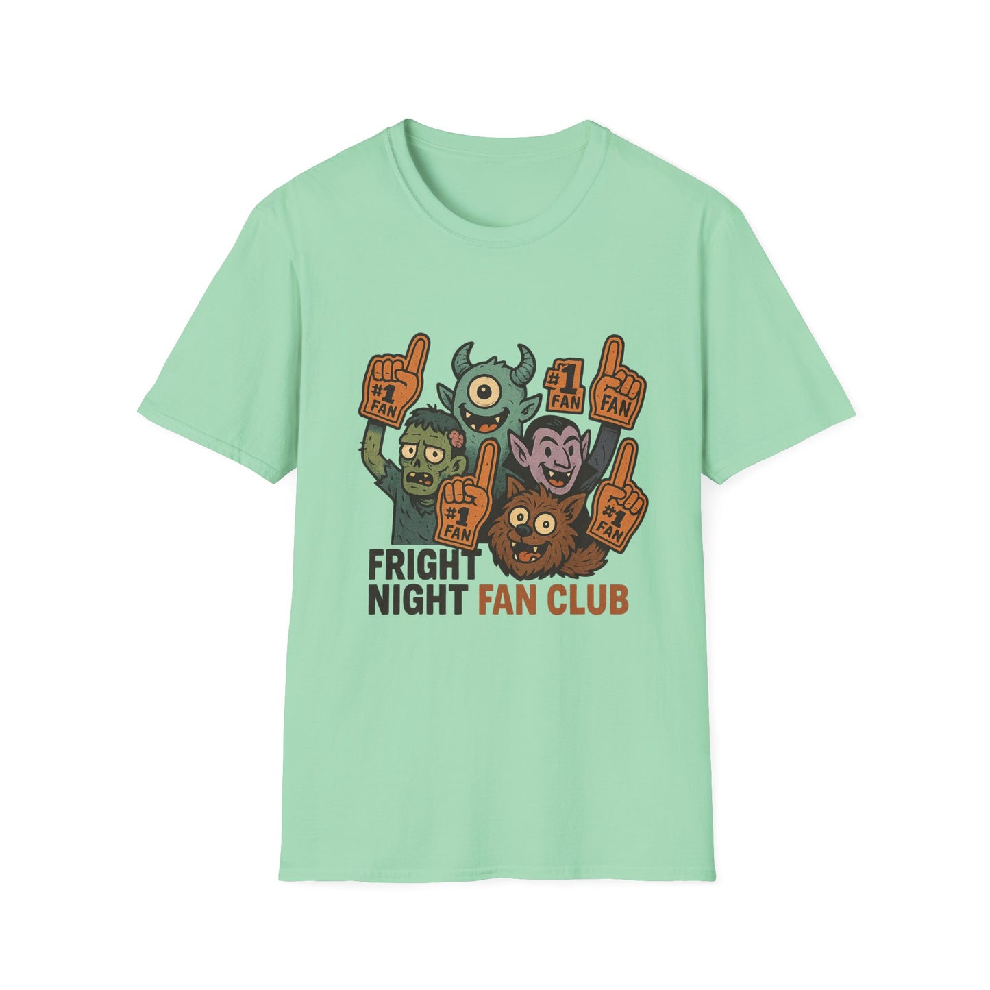 Fright Night Fan Club Shirt – Retro Monster Halloween Party Tee