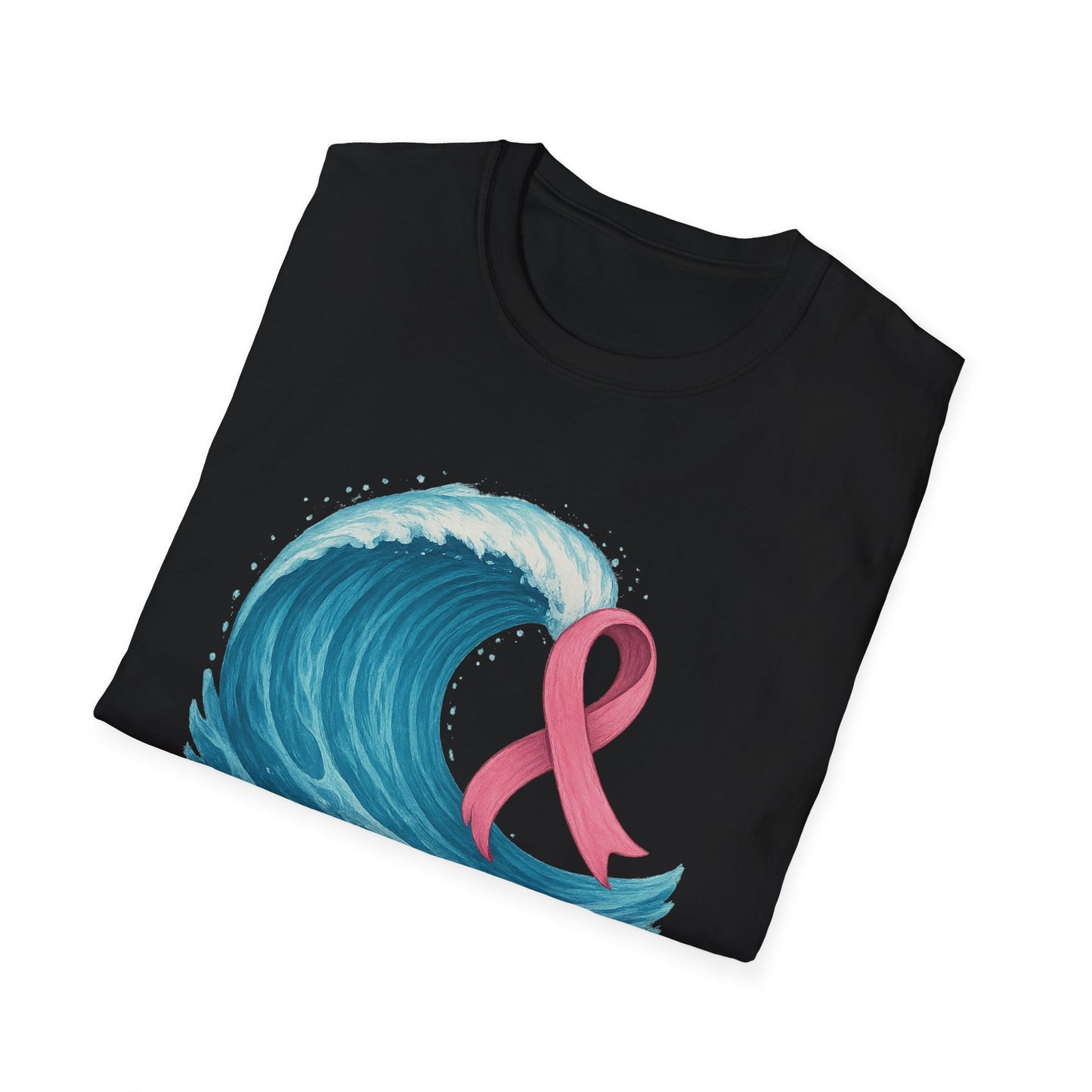 Wave of Hope Shirt | Breast Cancer Awareness Month Tee | Ocean Pink Ribbon Support Survivor Fighter T-Shirt October Strong