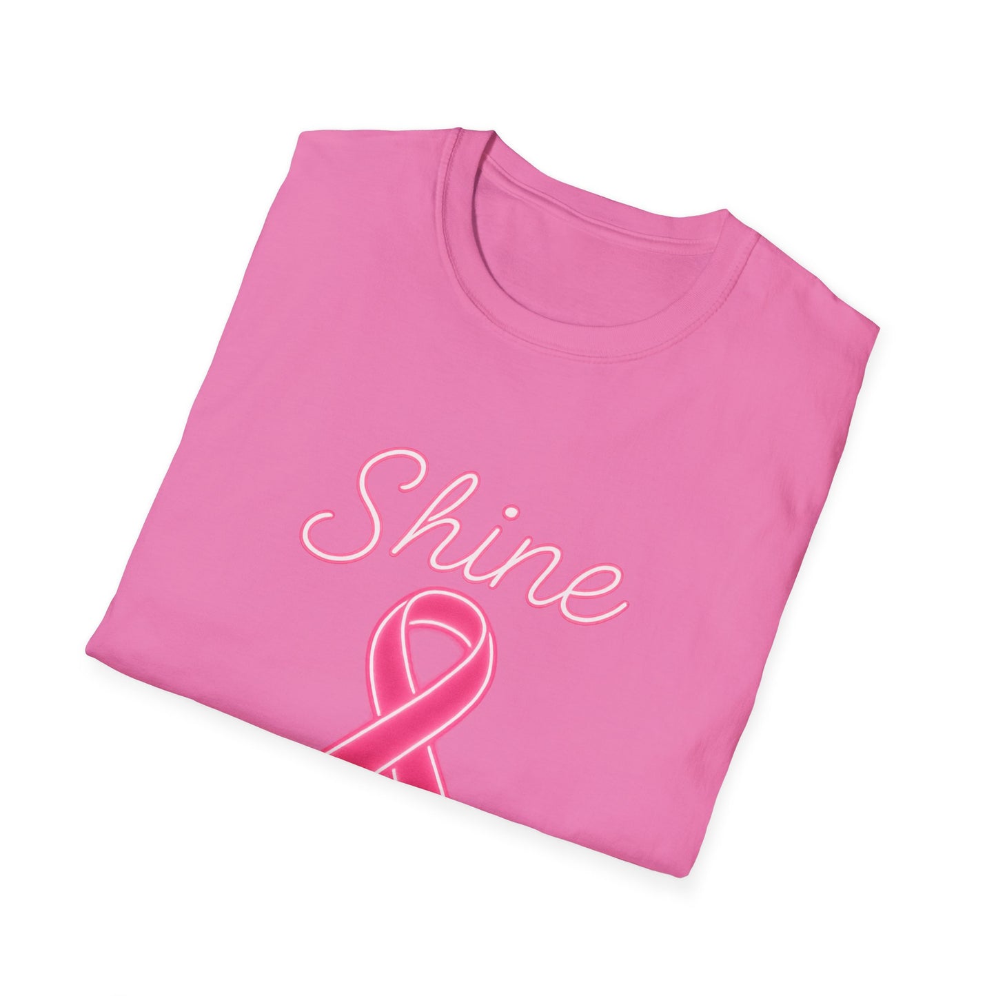 Shine for the Cure Shirt | Breast Cancer Awareness Pink Ribbon Tee | Support Hope Survivor Fighter T-Shirt October Month