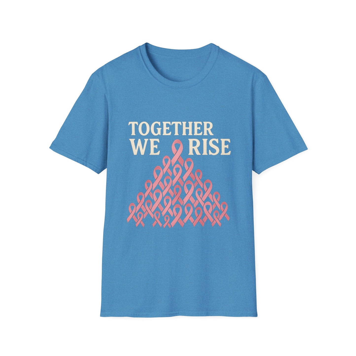 Together We Rise Shirt | Breast Cancer Awareness Pink Ribbon Tee | Unity Support Survivor Fighter Hope T-Shirt October Strong