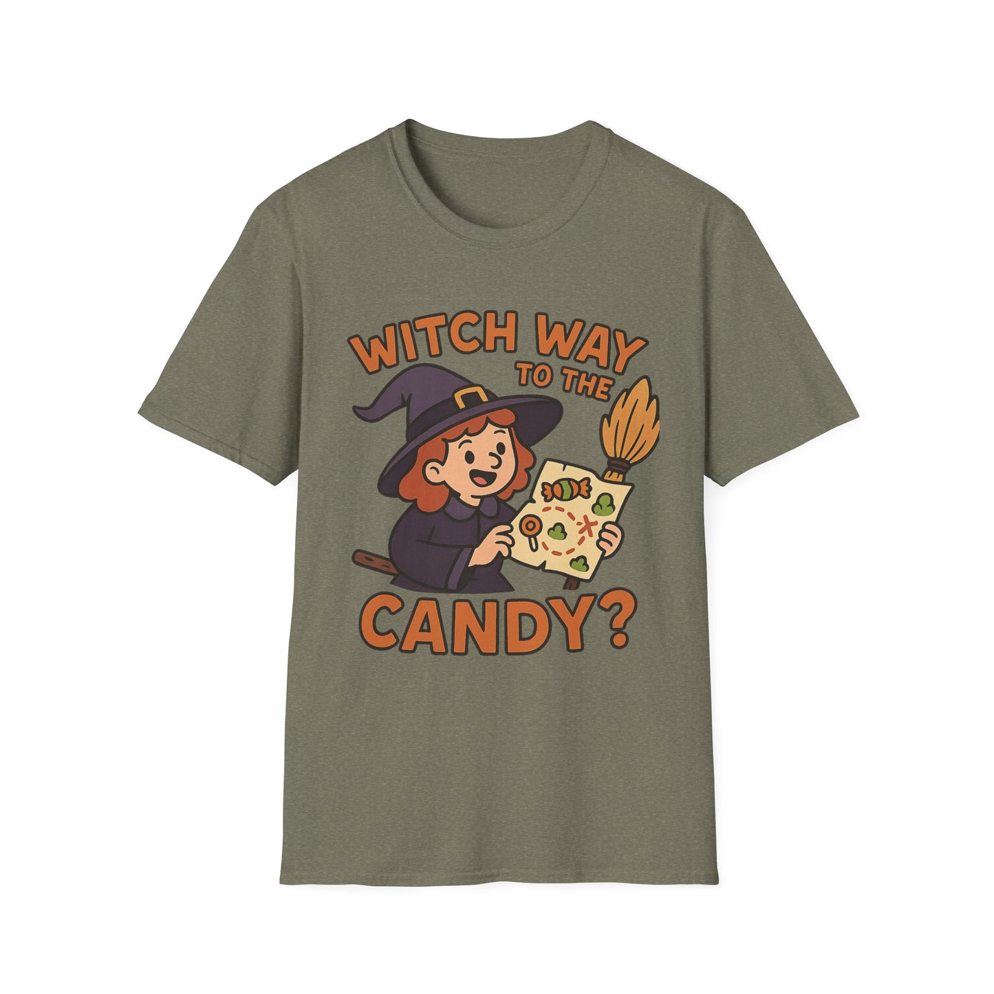 itch Way to the Candy Halloween Shirt – Funny Witch Trick or Treat Tee