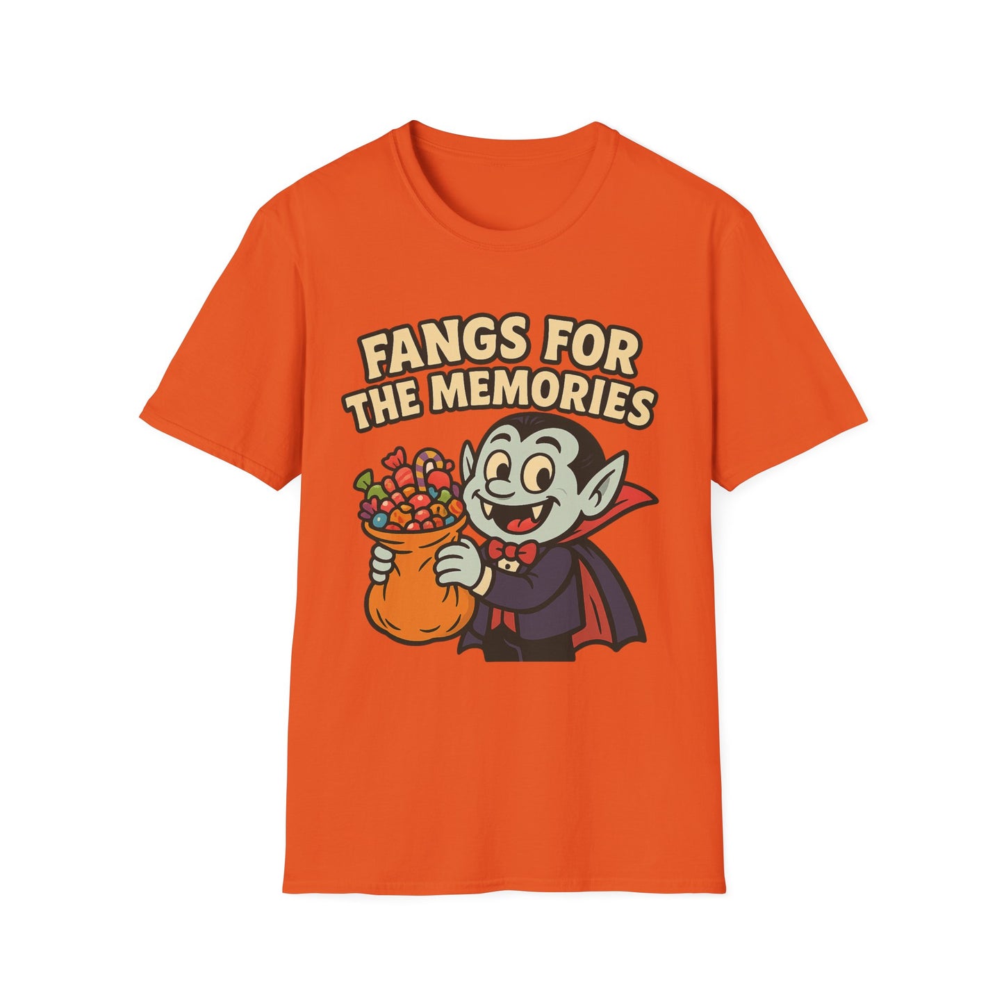 Fangs for the Memories Shirt – Vampire Trick or Treat Candy Tee