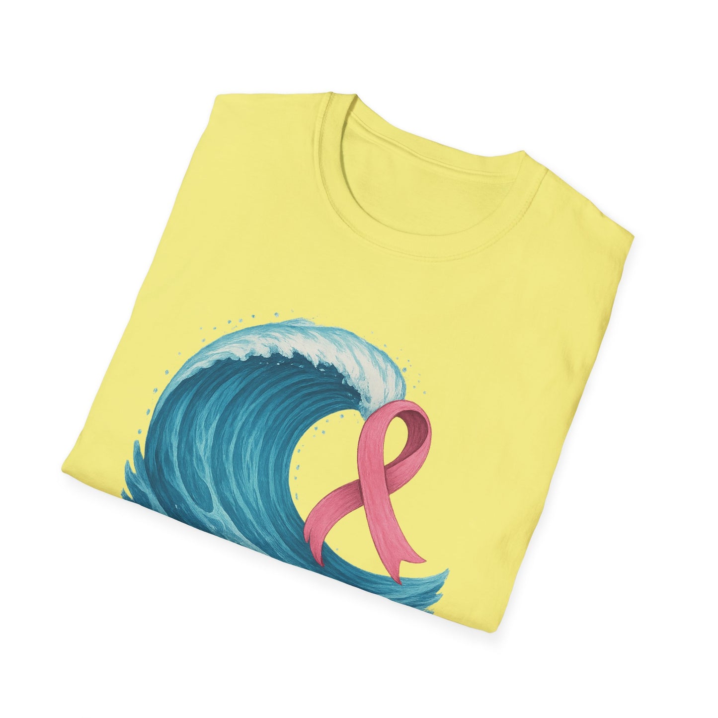 Wave of Hope Shirt | Breast Cancer Awareness Month Tee | Ocean Pink Ribbon Support Survivor Fighter T-Shirt October Strong