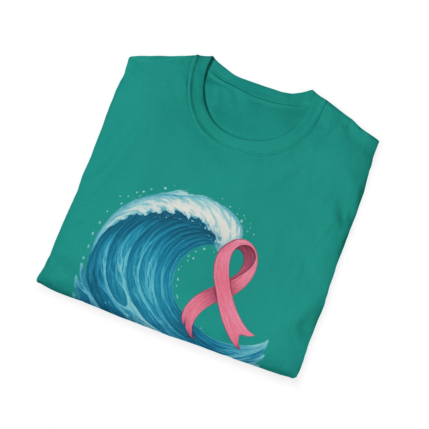 Wave of Hope Shirt | Breast Cancer Awareness Month Tee | Ocean Pink Ribbon Support Survivor Fighter T-Shirt October Strong