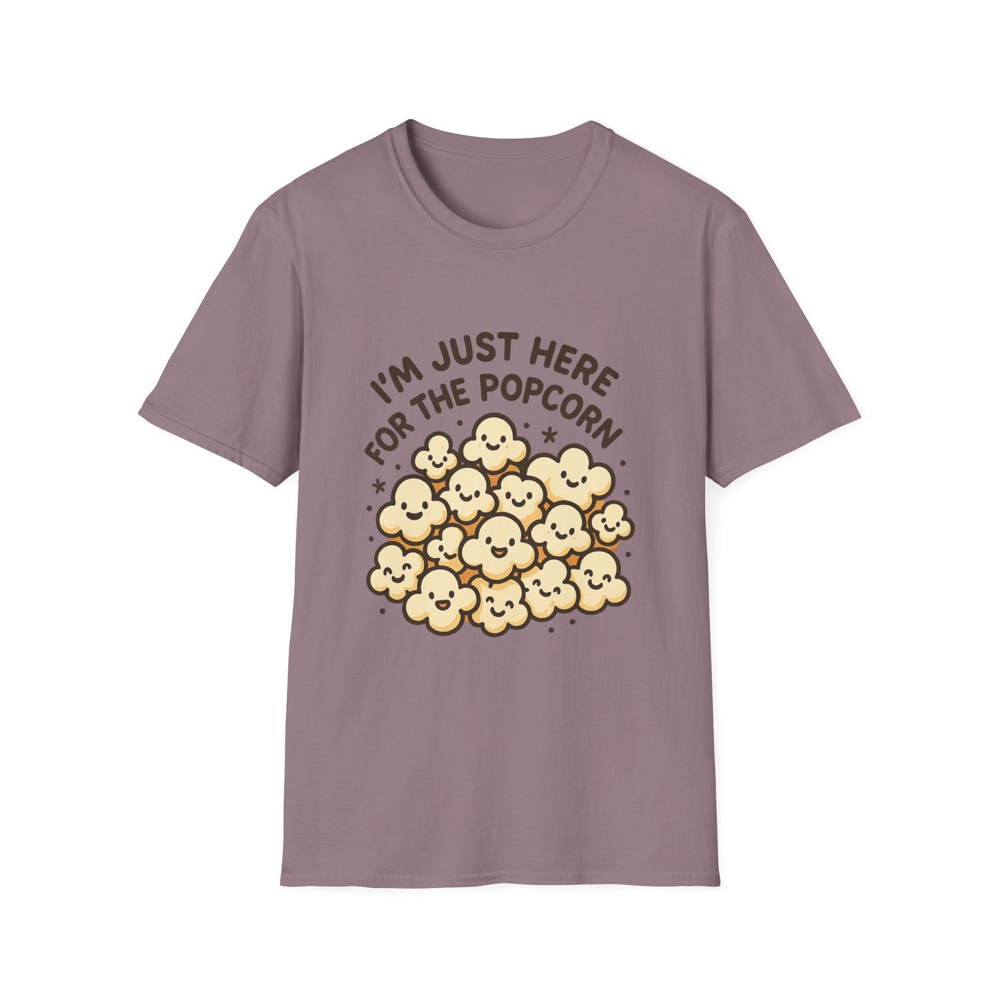 I’m Just Here for the Popcorn T-Shirt – Funny Movie Night Tee – Popcorn Lover Shirt for Film Fans & Snack Lovers