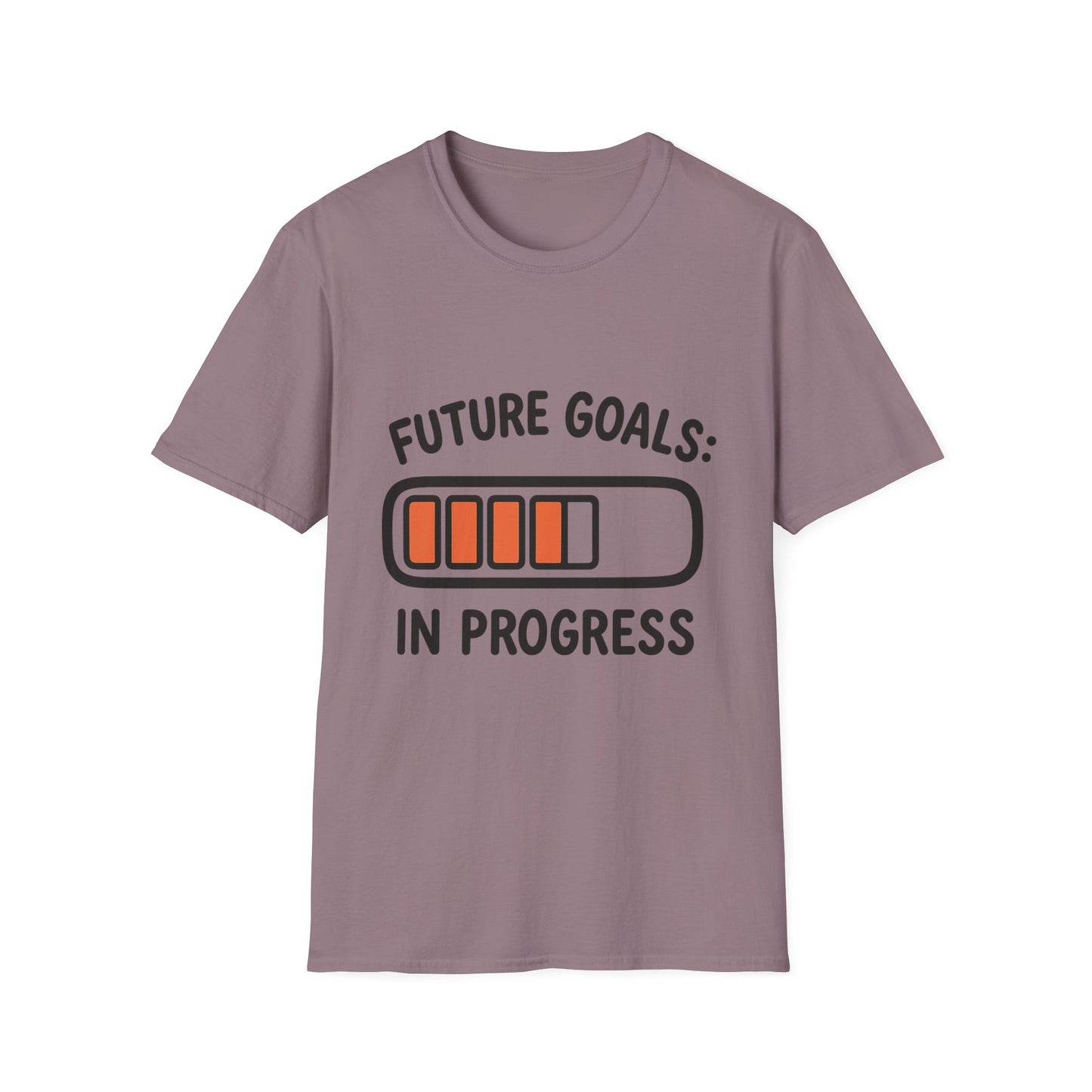 Future Goals In Progress T-Shirt – Playful Progress Bar Motivational Dreamer Tee
