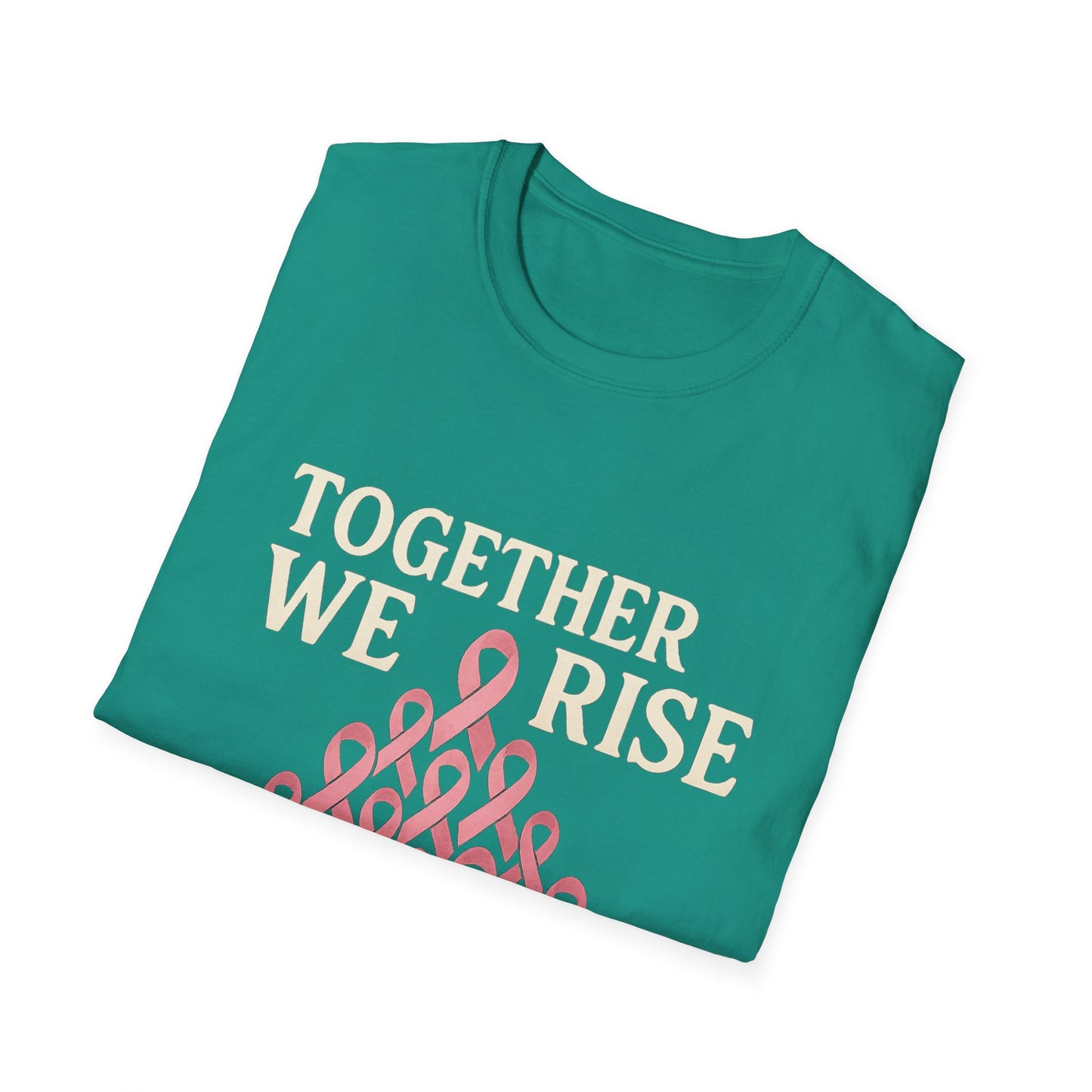 Together We Rise Shirt | Breast Cancer Awareness Pink Ribbon Tee | Unity Support Survivor Fighter Hope T-Shirt October Strong