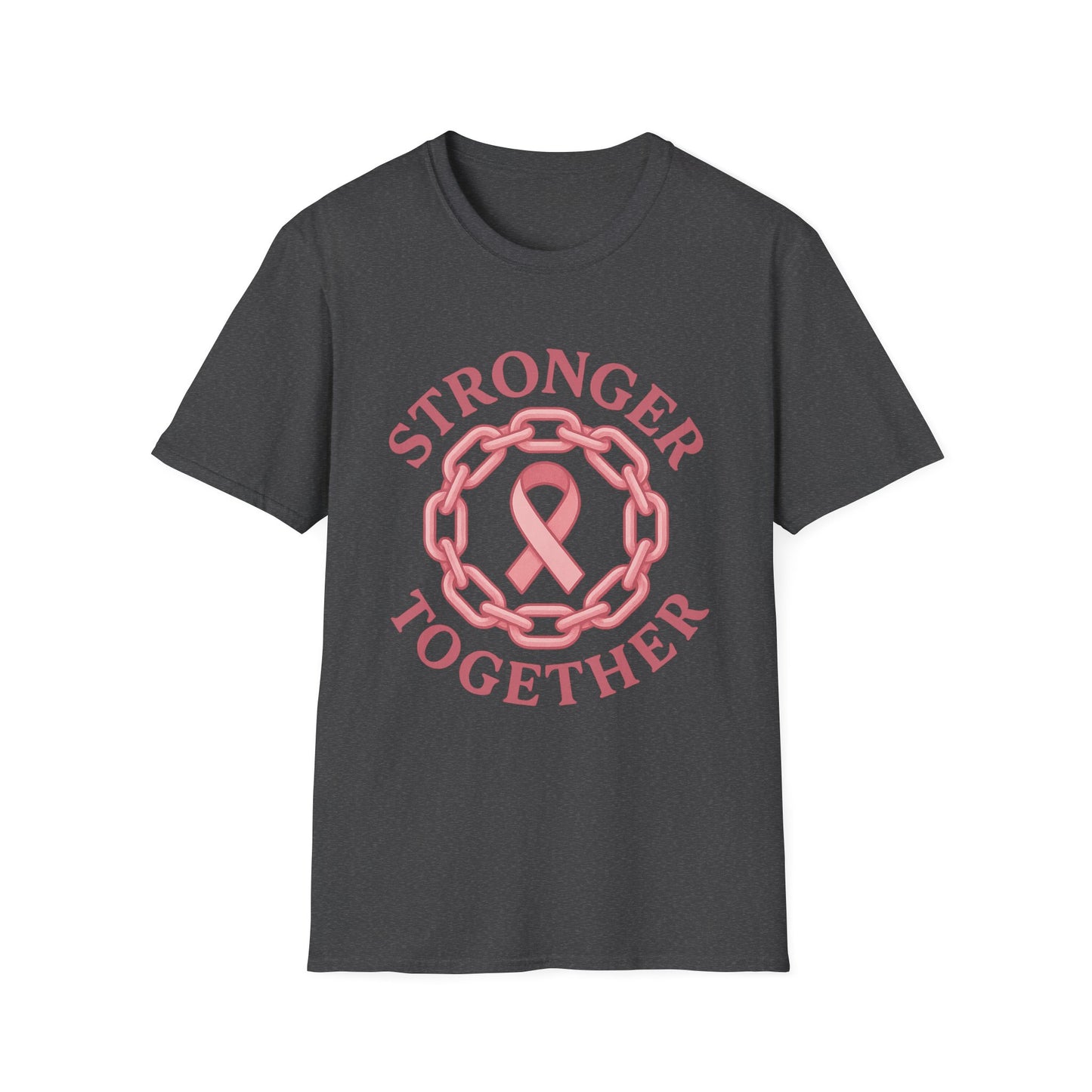 Stronger Together Shirt | Breast Cancer Awareness Pink Ribbon Tee | Unity Support Survivor Fighter October T-Shirt Hope