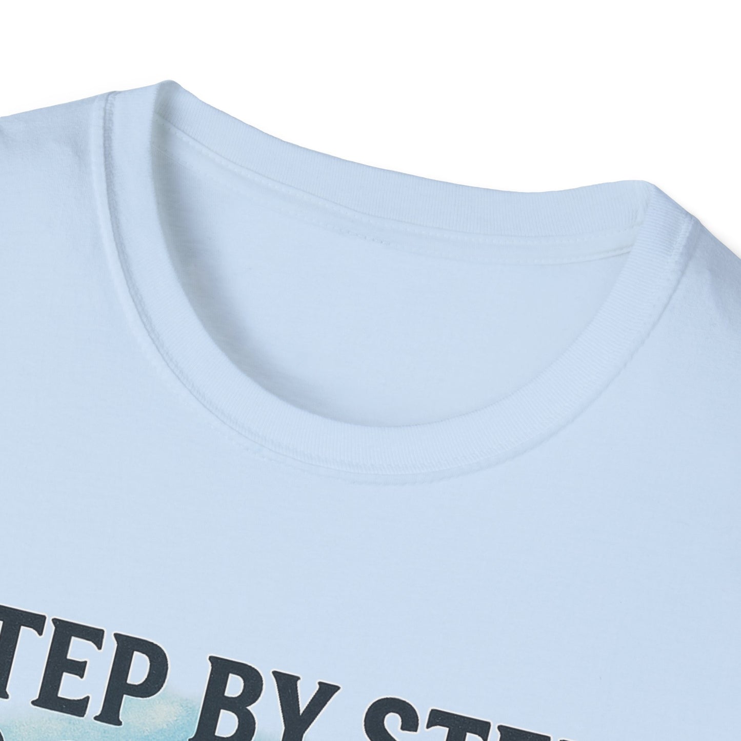 Step by Step to Greatness T-Shirt – Runner Silhouette Motivational Fitness Tee