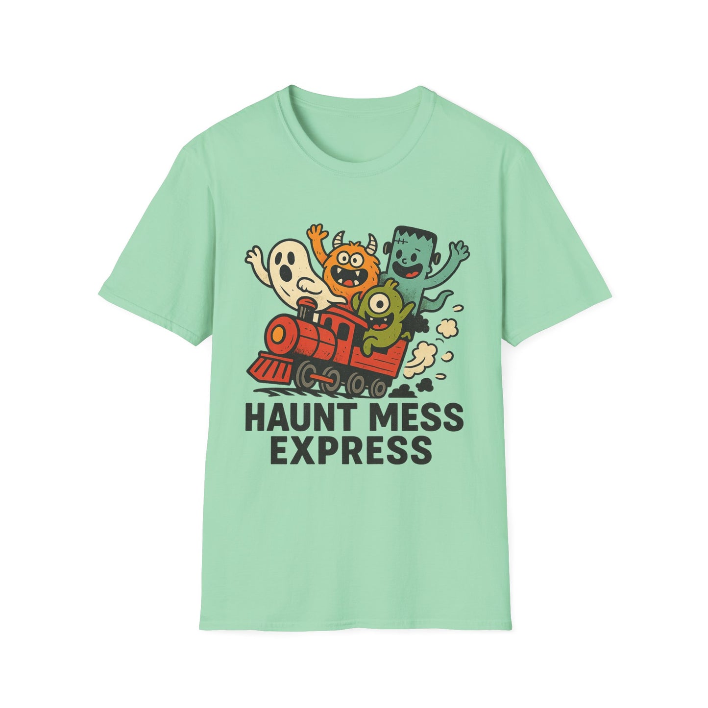 Haunt Mess Express Shirt – Funny Monster Train Halloween Tee